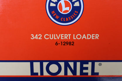 Lionel 6-12983 Culvert UnLoader CONVENTIONAL & 6-19429 -6342 Culvert Red Gondola & 6-12982 Culvert Loader 3 Set-Second hand-M8240