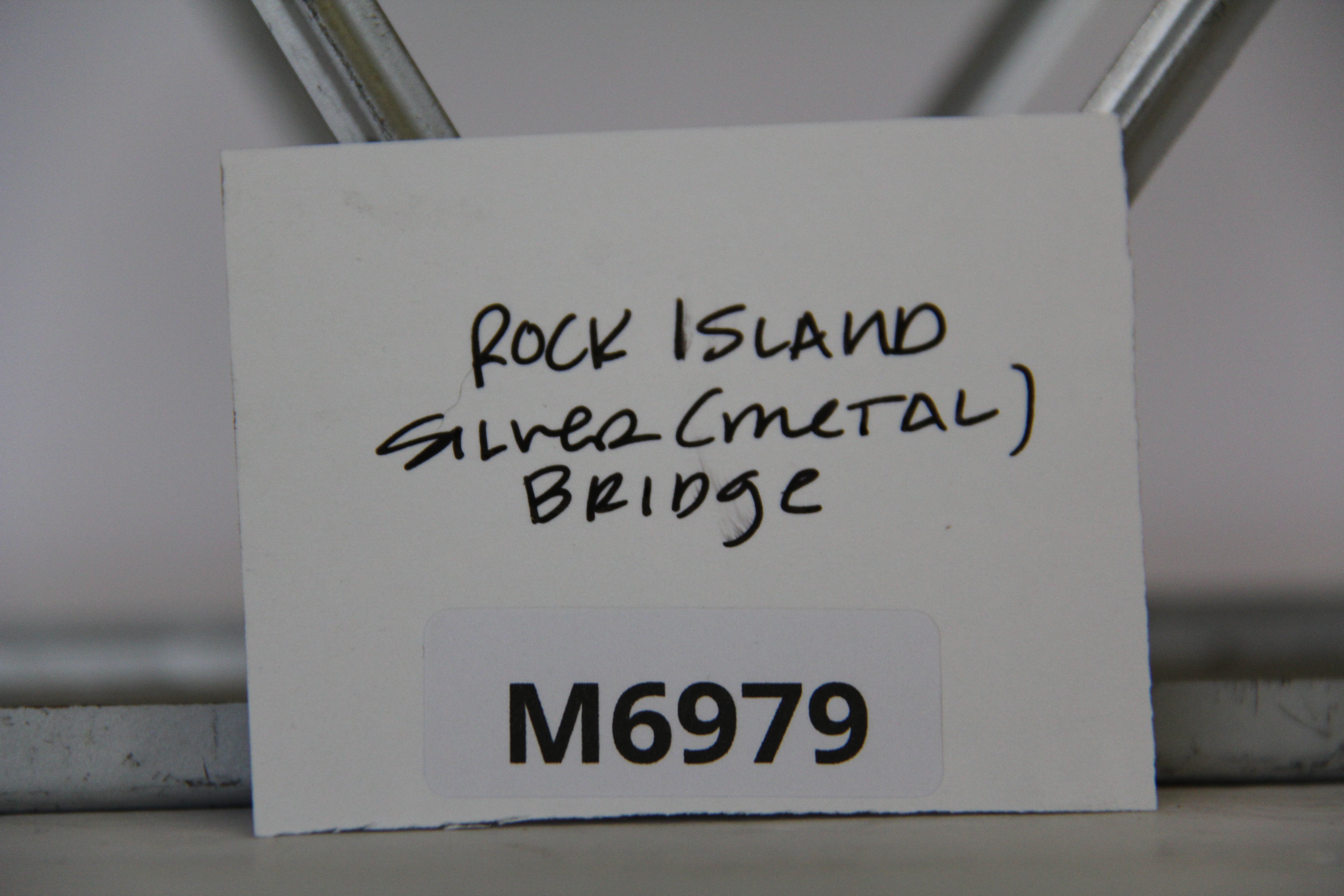 Marx Railway Rock Island Silver (Metal) Bridge-Second hand-M6979