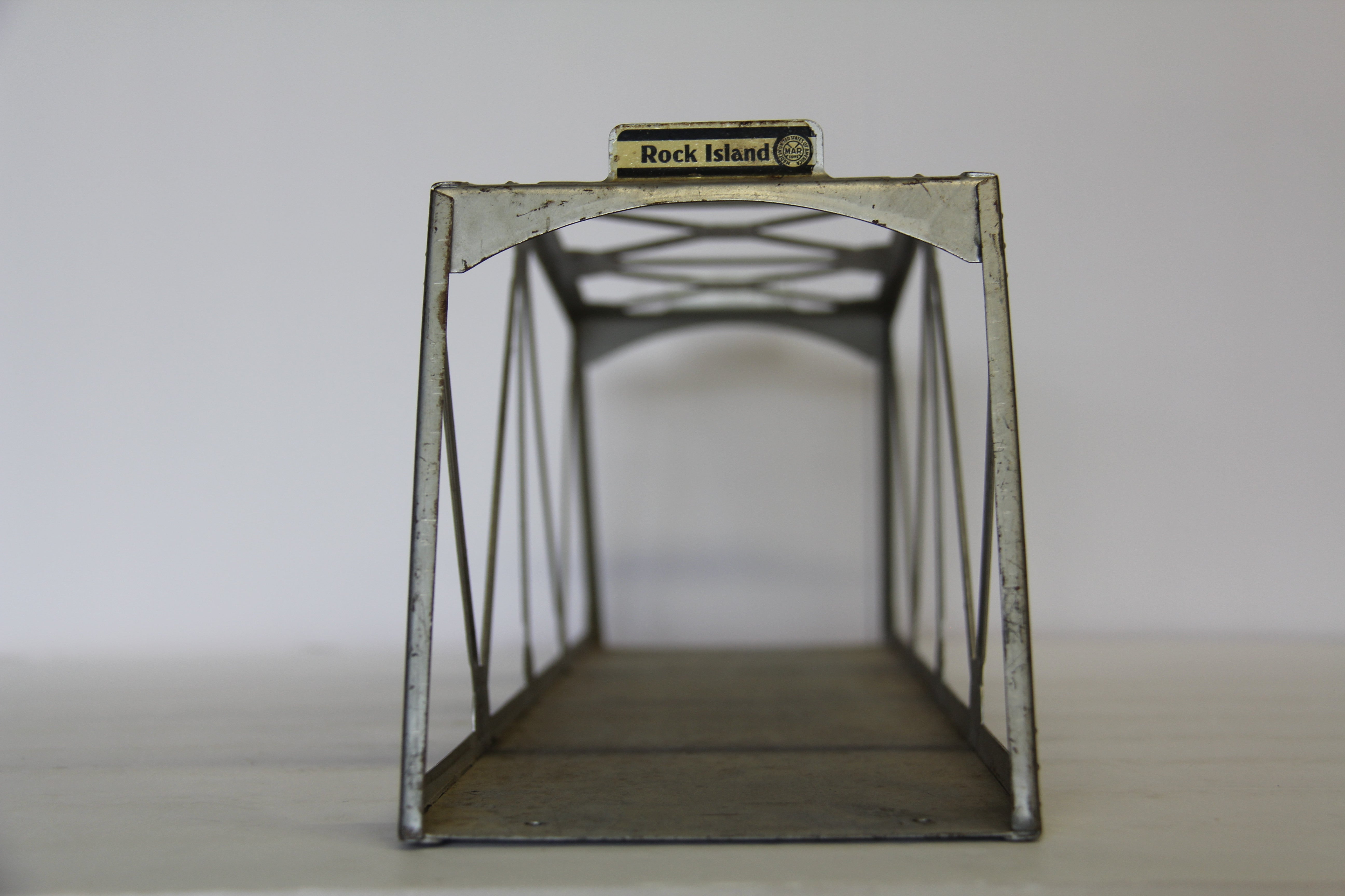 Marx Railway Rock Island Silver (Metal) Bridge-Second hand-M6979