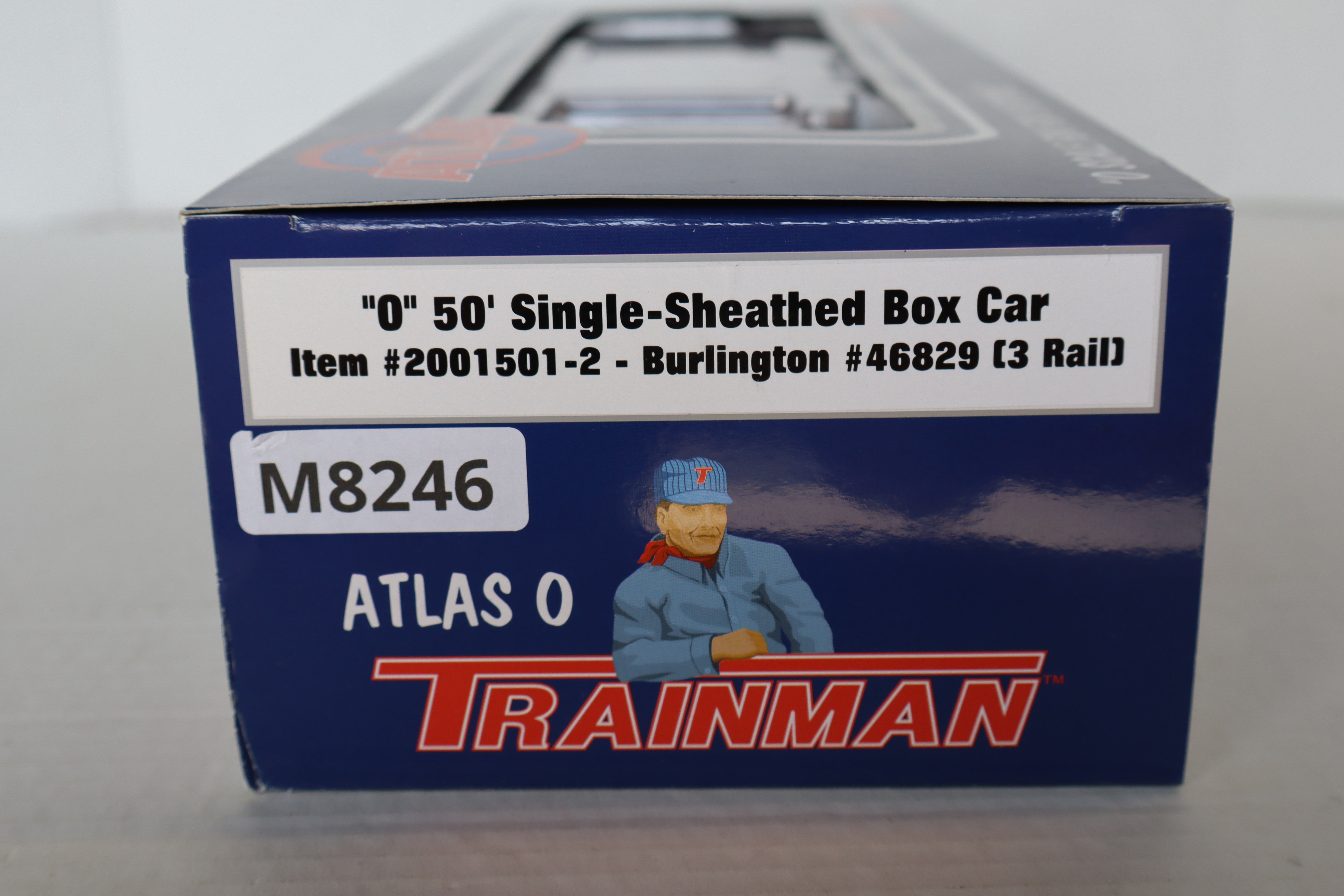 Atlas #2001501-2 Burlington 50" Single-Sheathed Box Car-Second hand-M8246