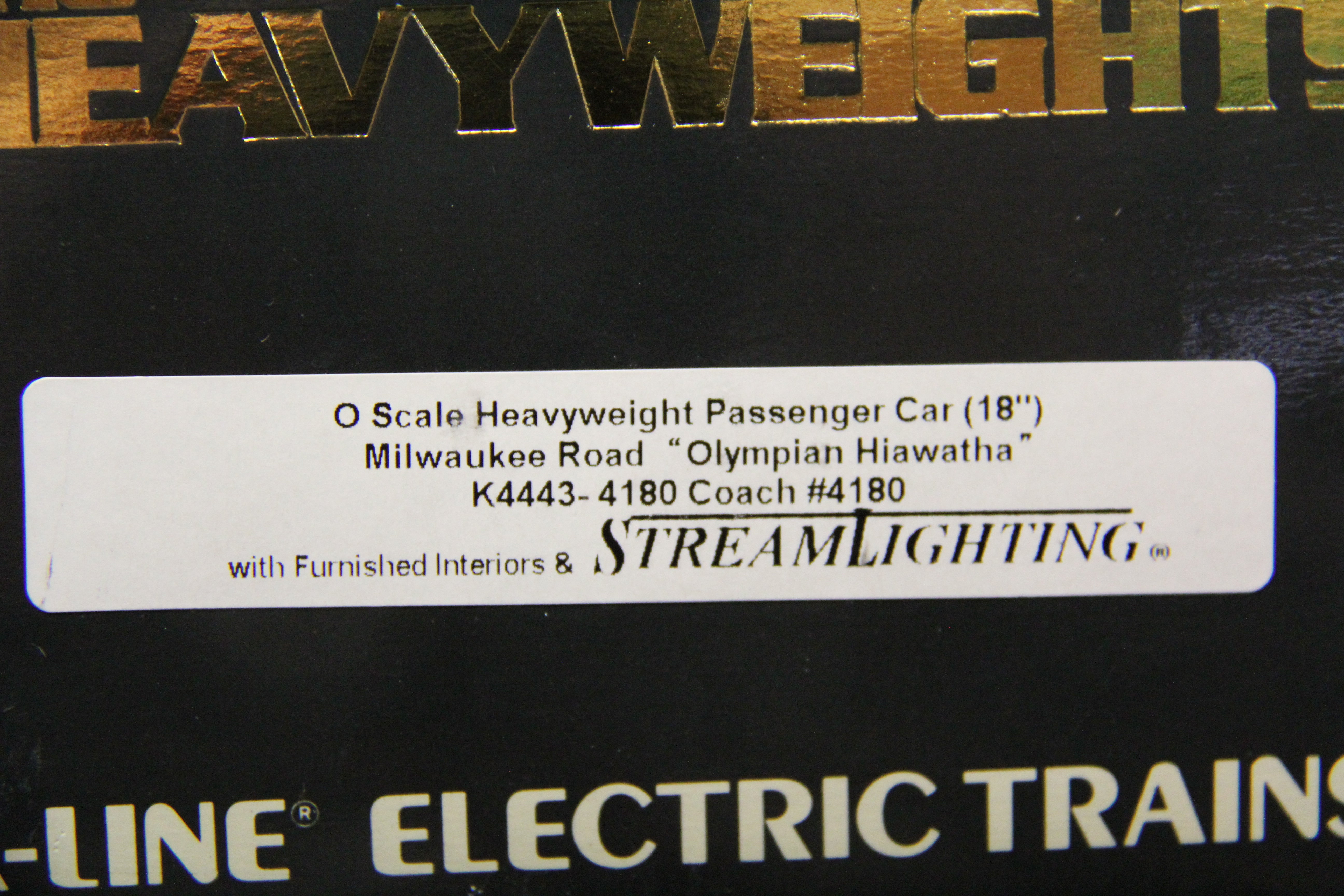 K-Line Milwaukee Road " Olympian Hiawatha" Heavyweight 18" Passenger 6 Car Set-Second hand-M5631