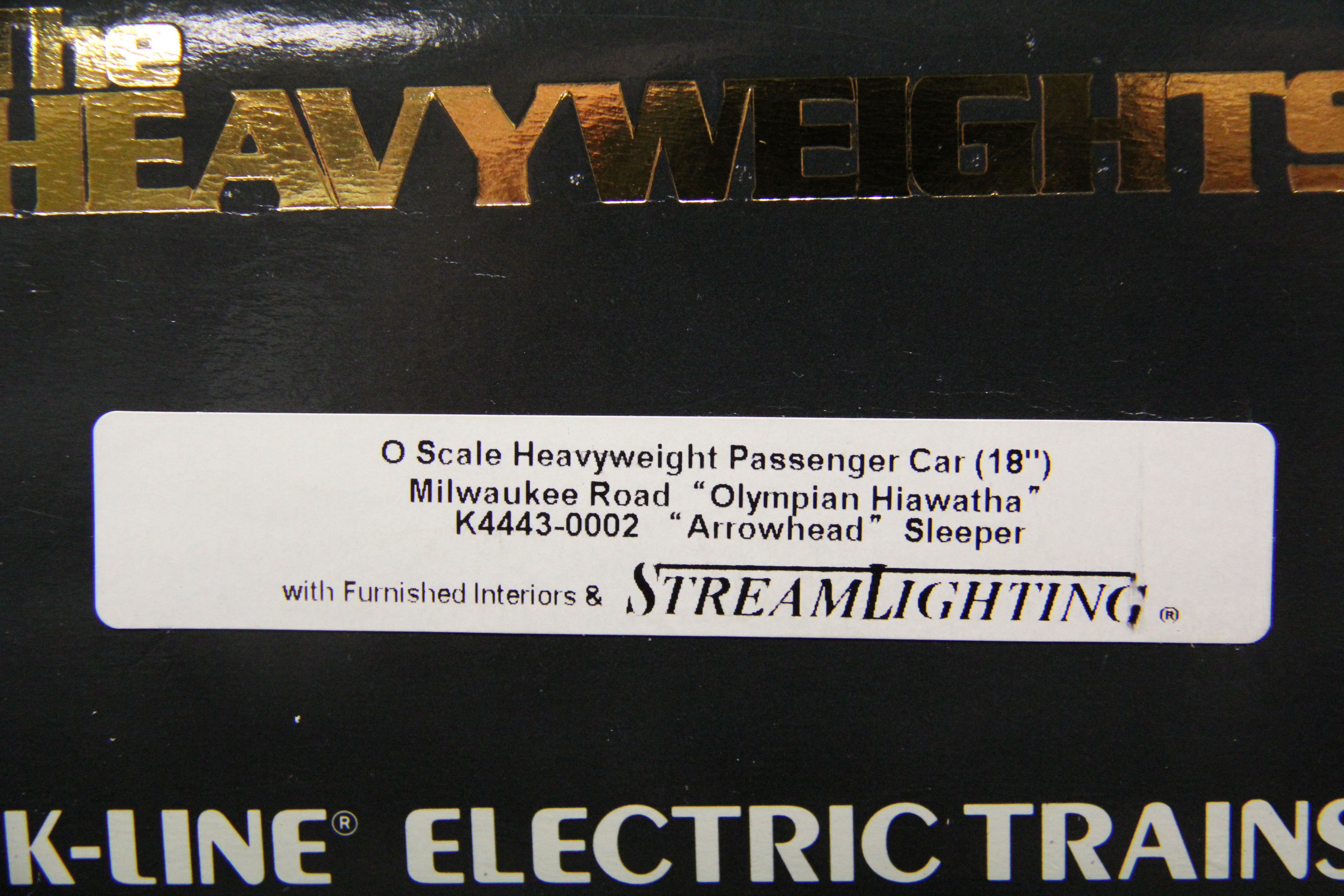 K-Line Milwaukee Road " Olympian Hiawatha" Heavyweight 18" Passenger 6 Car Set-Second hand-M5631