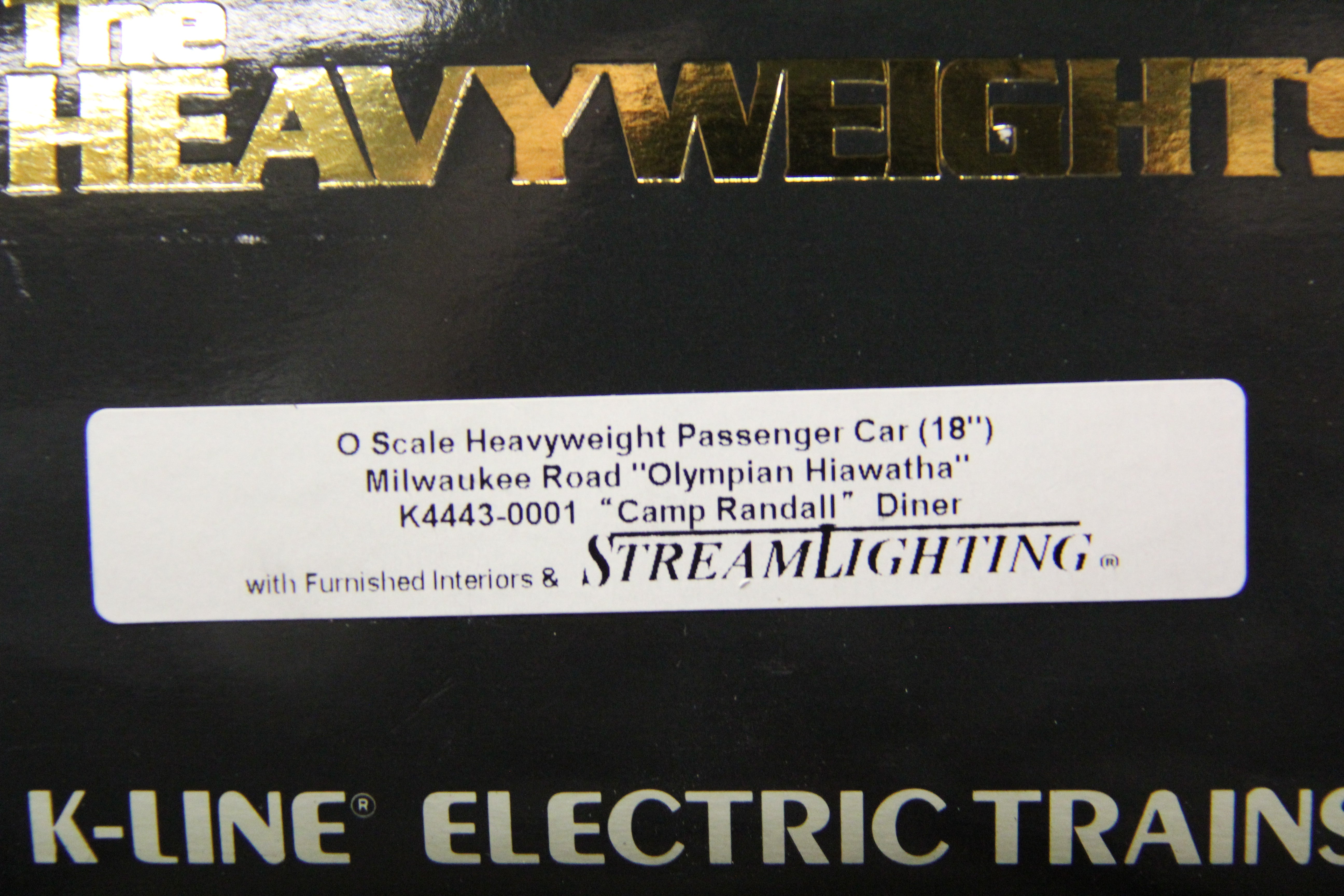 K-Line Milwaukee Road " Olympian Hiawatha" Heavyweight 18" Passenger 6 Car Set-Second hand-M5631