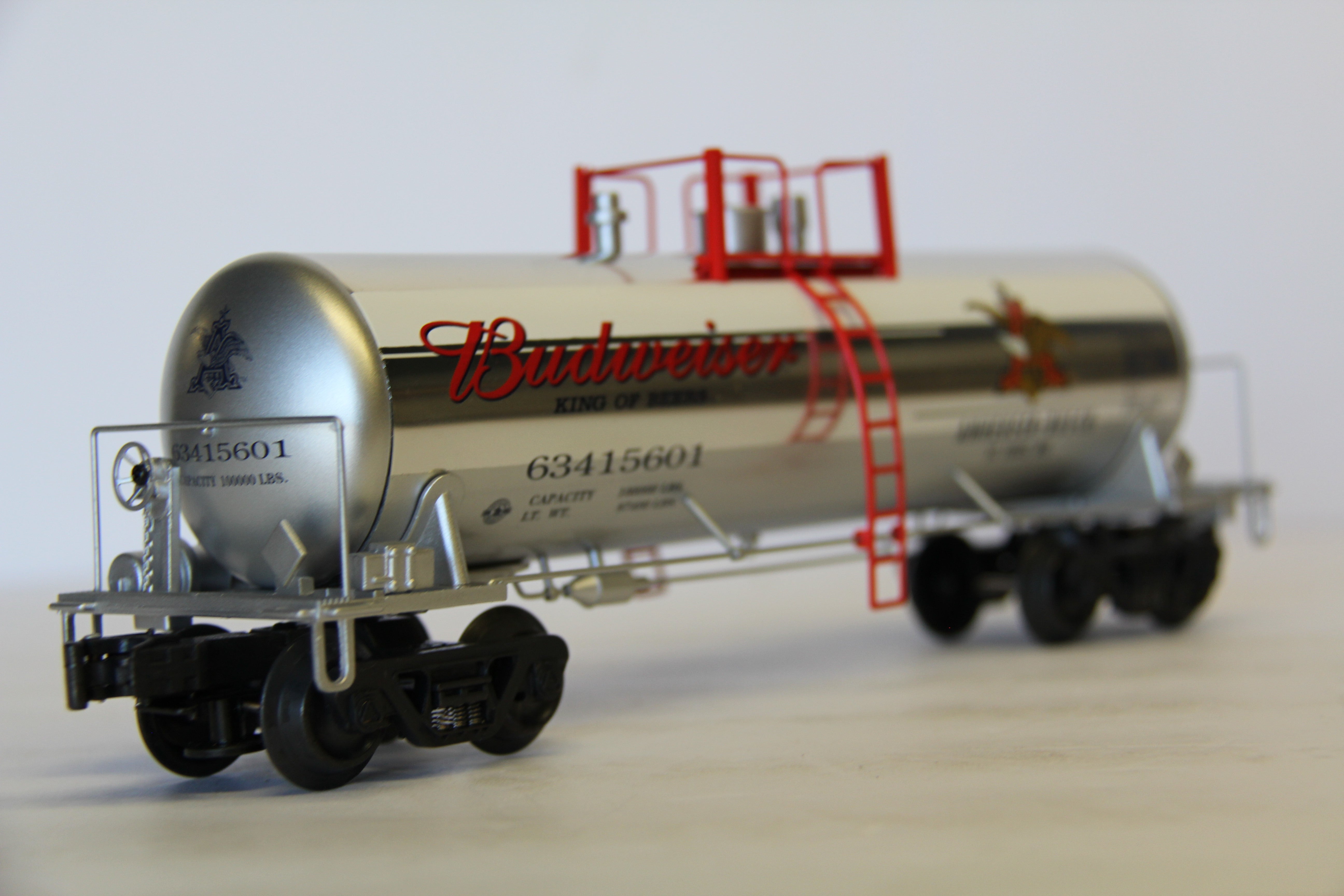 K Line K6341-5601 Anheuser-Busch Extruded Aluminum Tank Car-Second hand-M6989
