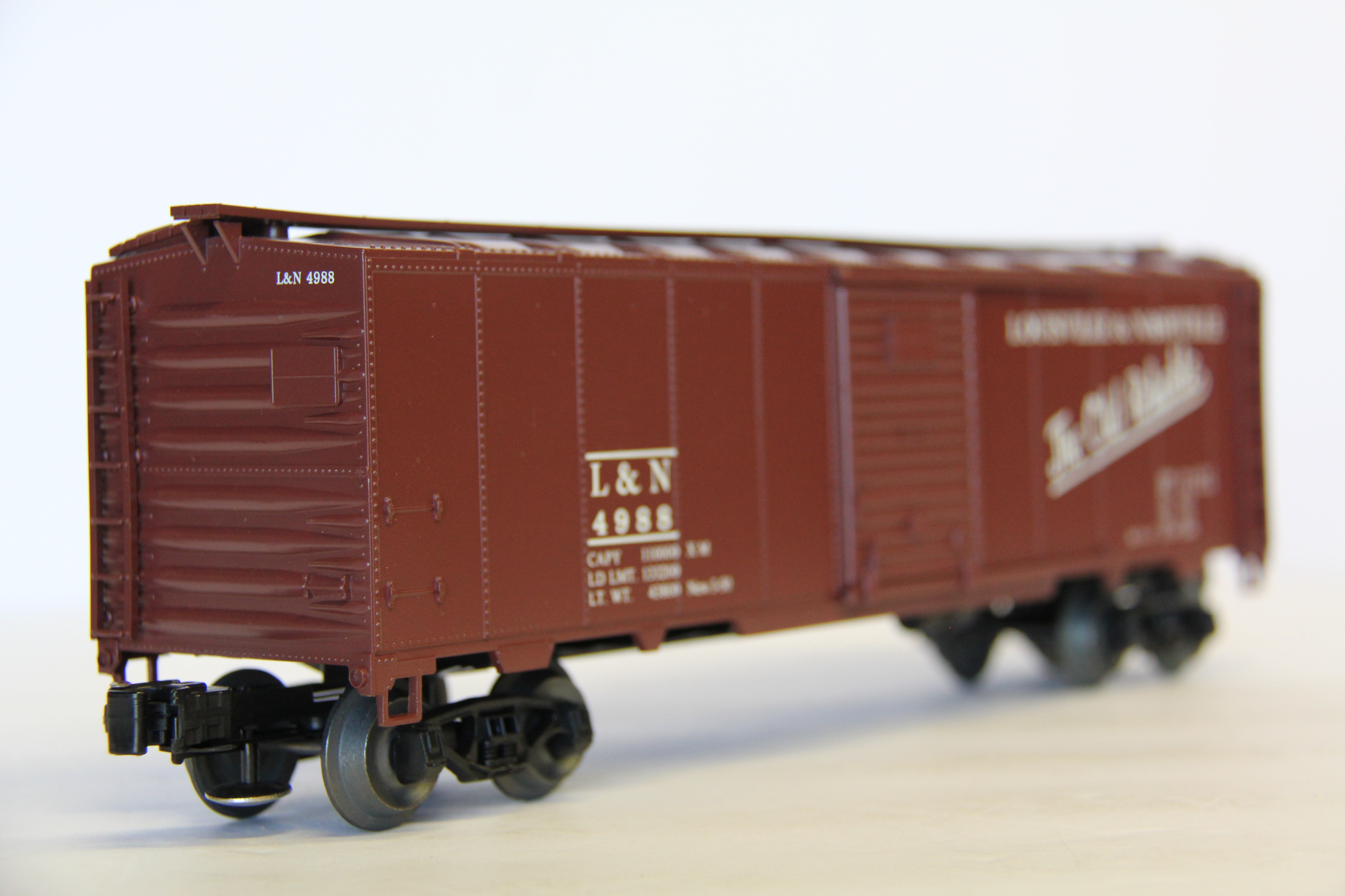 Weaver Louisville & Nashville Steel Boxcar "The Old Reliable" Slogan Hi-Rail #4988-Second hand-M6991