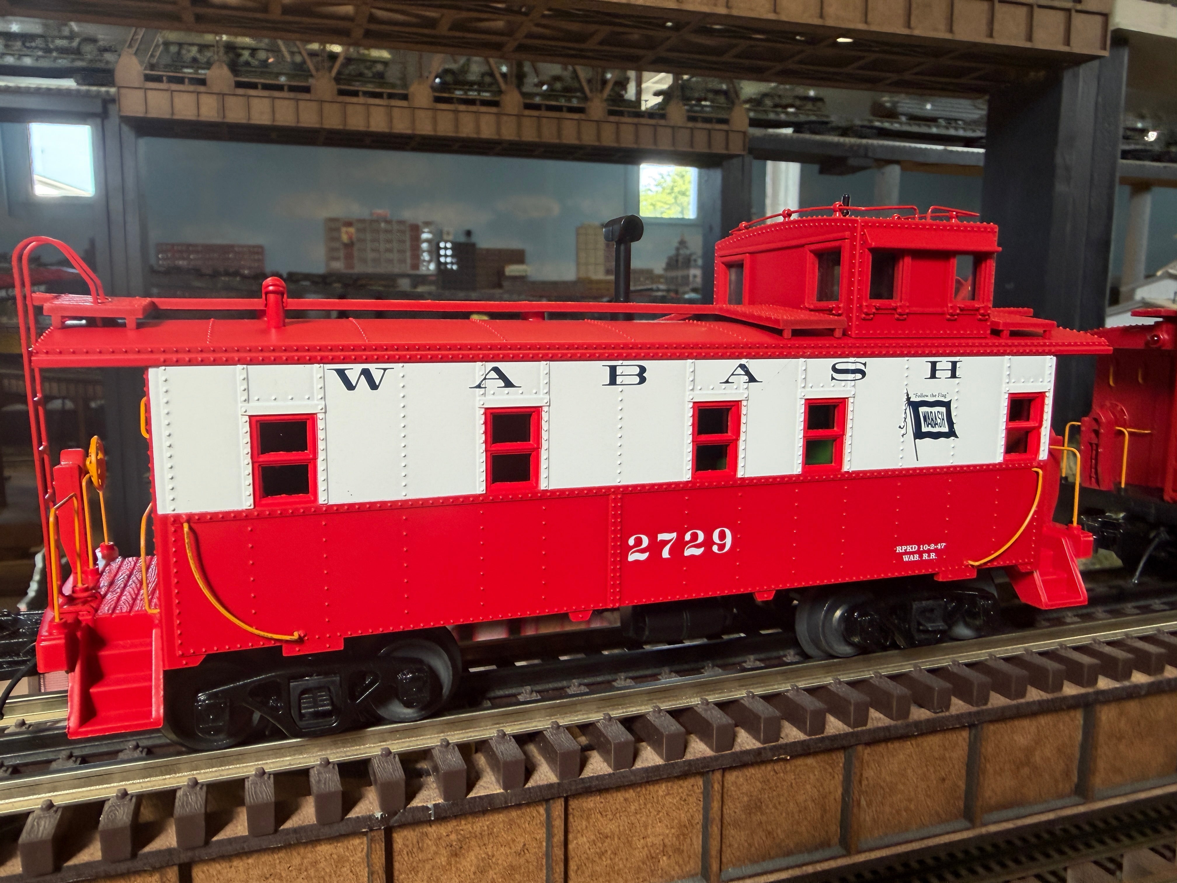 MTH 20-91906 - Premier - Steel Caboose "Wabash" #2527 - Custom Run for MrMuffin'sTrains