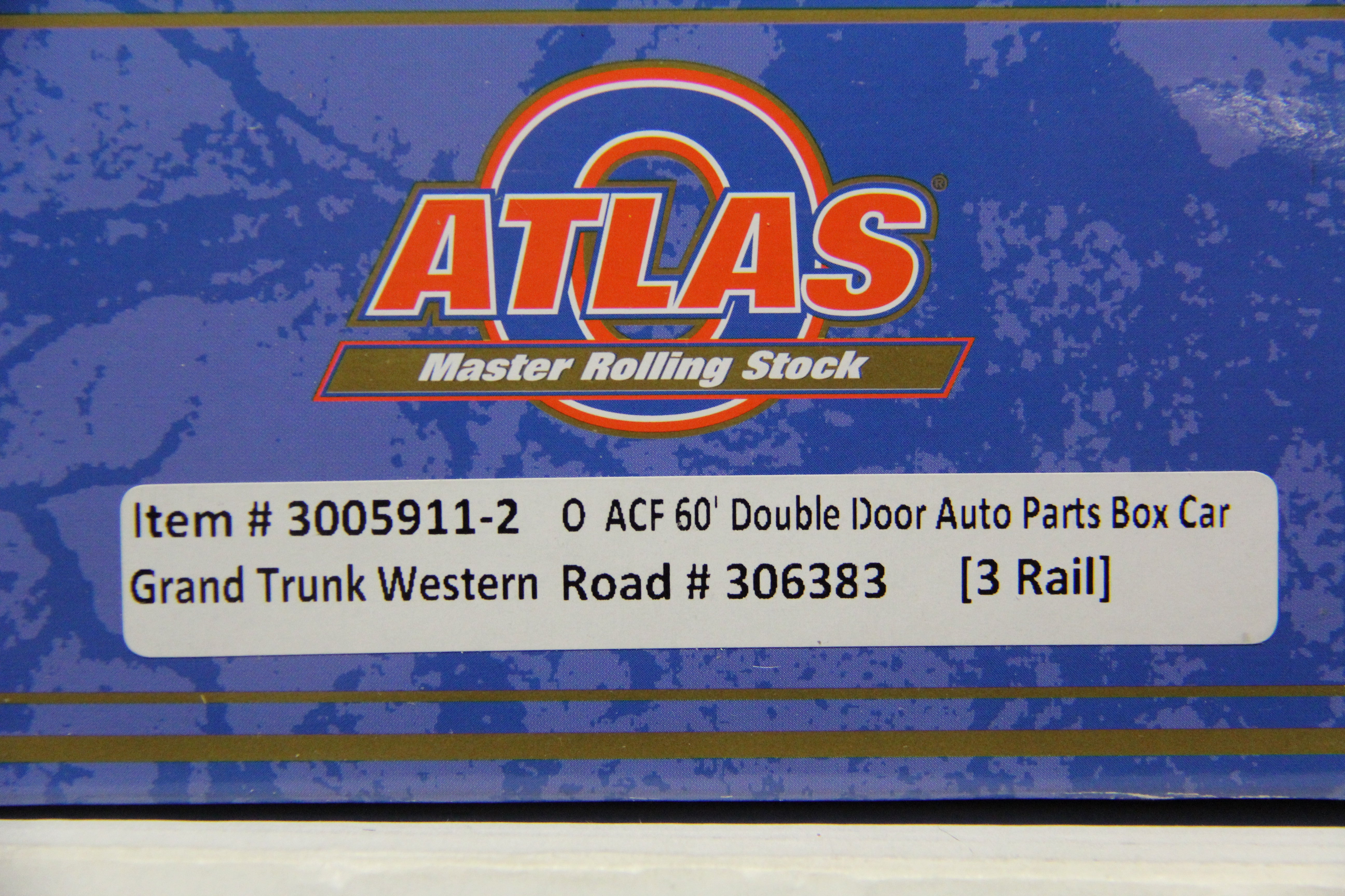 Atlas #3005911-1, -2 Grand Trunk Western Road ACF 60' Double Door Auto Parts Box Car-2 Car Set-Second hand-M5635