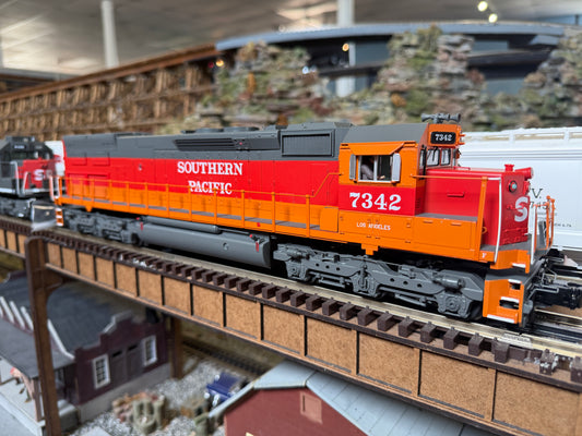 MTH 20-22186-1 - Premier - SD40T-2 Tunnel Motor Diesel Engine "Southern Pacific" #7342 w/ PS3 (Orange) - Custom Run for MrMuffin'sTrains