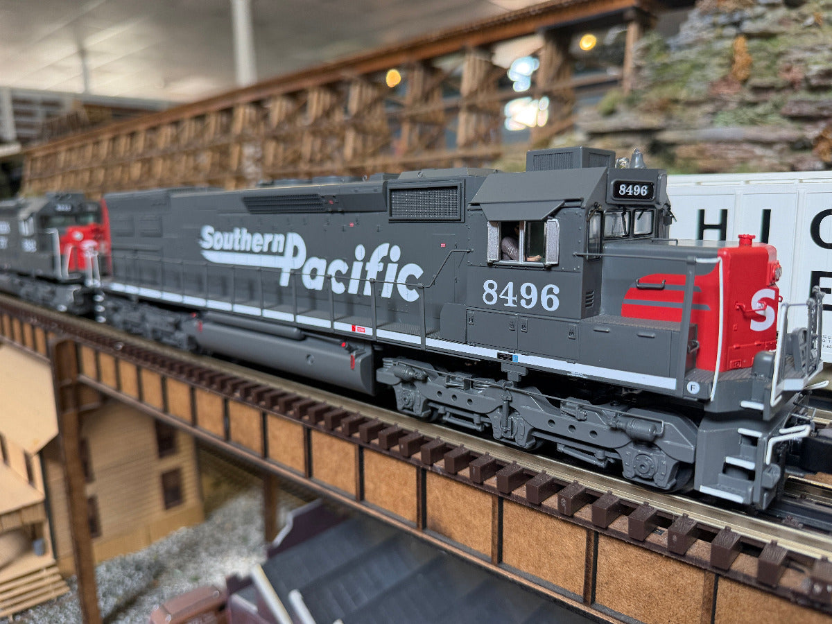 MTH 20-22185-1 - Premier - SD40T-2 Tunnel Motor Diesel Engine "Southern Pacific" #8496 w/ PS3 (Swosh) - Custom Run for MrMuffin'sTrains