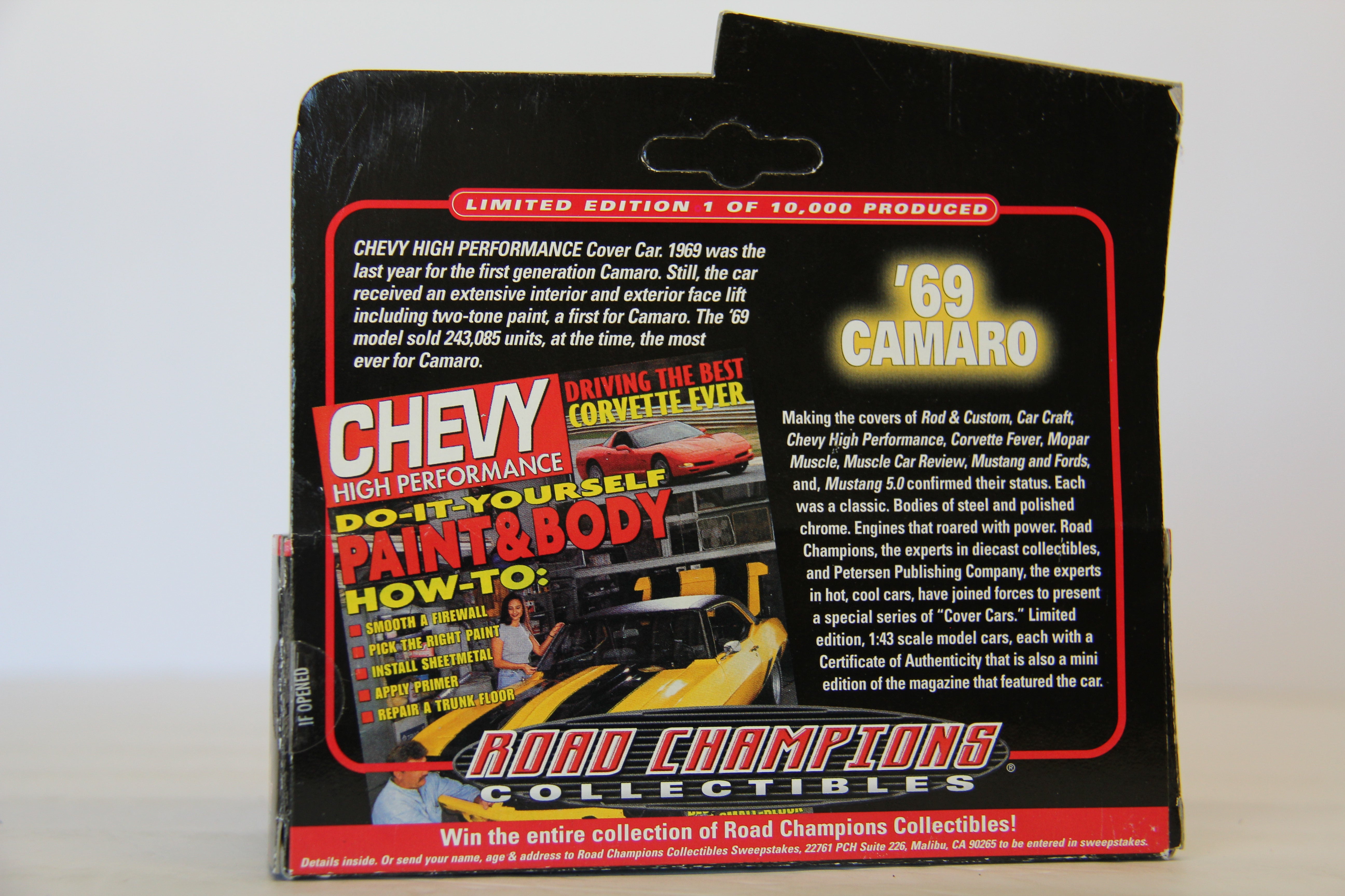 Road Champions 1:43 -1969 Camaro-Second hand-M7000