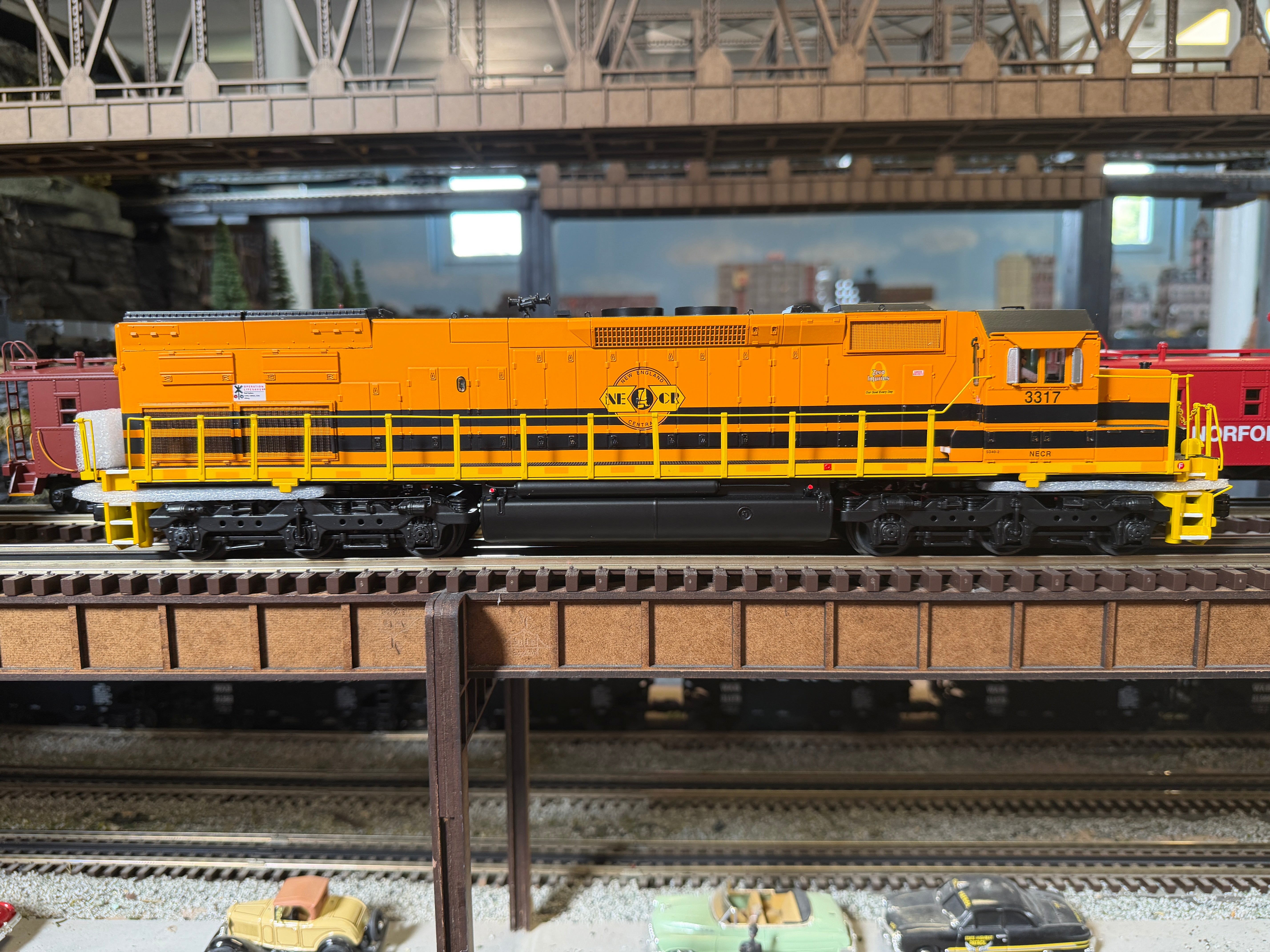 MTH 20-22121-1 - Premier - SD40T-2 Tunnel Motor Diesel Engine "New England Central" #3317 w/ PS3