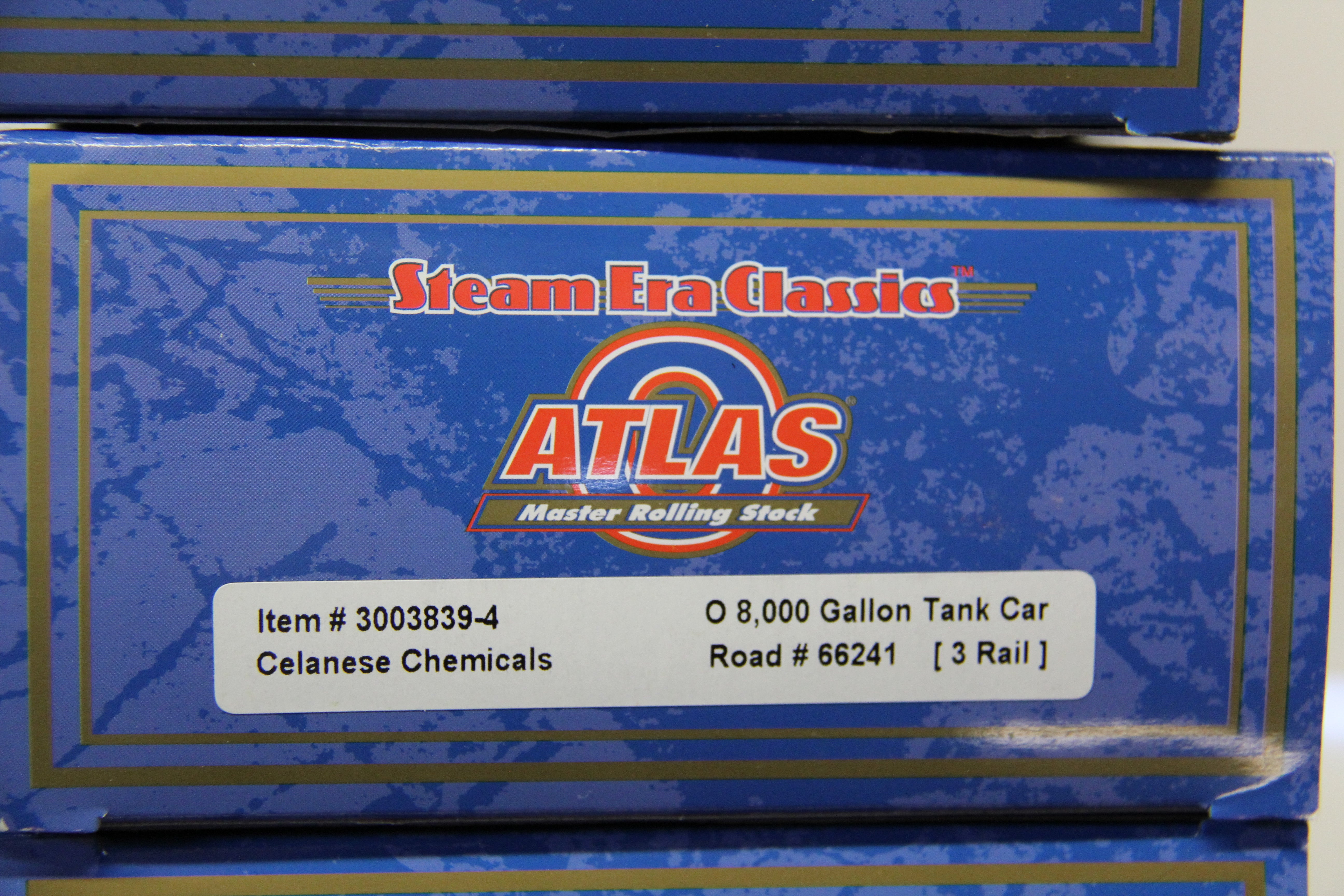 Atlas #3003839-1. -2, -3, -4 Celanese Chemicals 8000 Gallon Tank Car-4 Set-Second hand-M5651