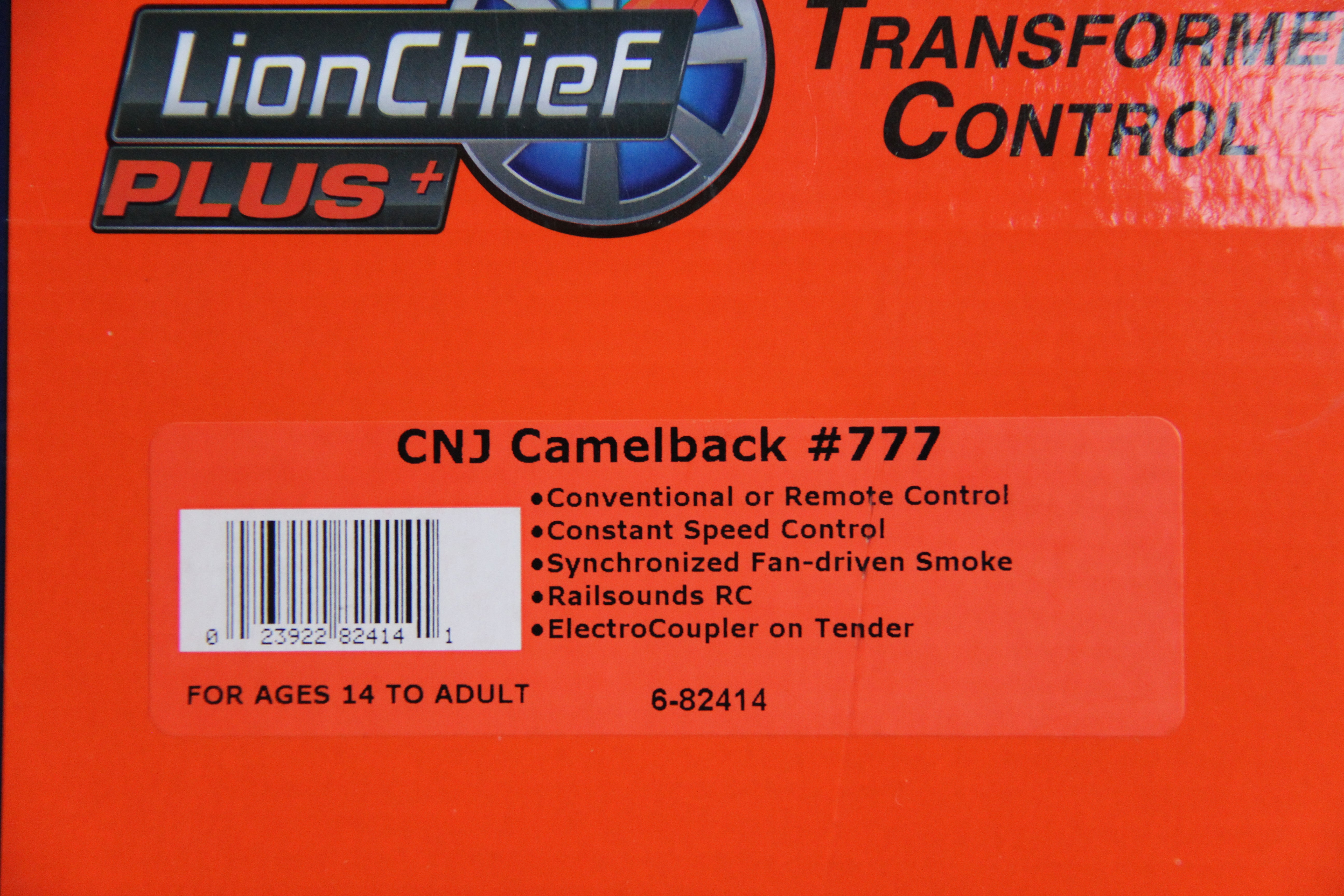 Lionel 6-82414 Central of New Jersey Camelback LionChief Plus 4-6-0 #777-Second hand-M7014