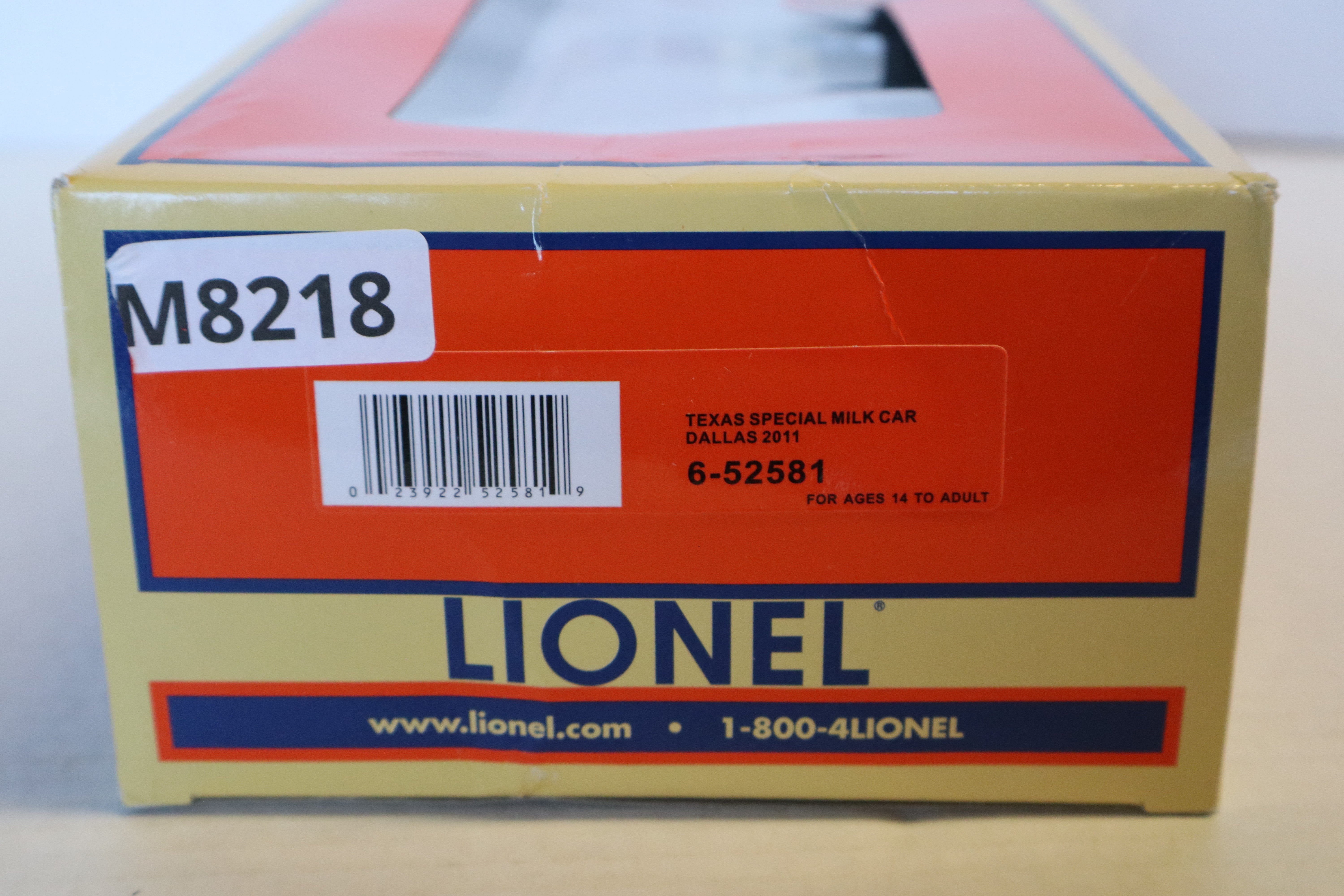 2011 Lionel 6-52581 Texas Special Dallas Milk Car-Second hand-M8218
