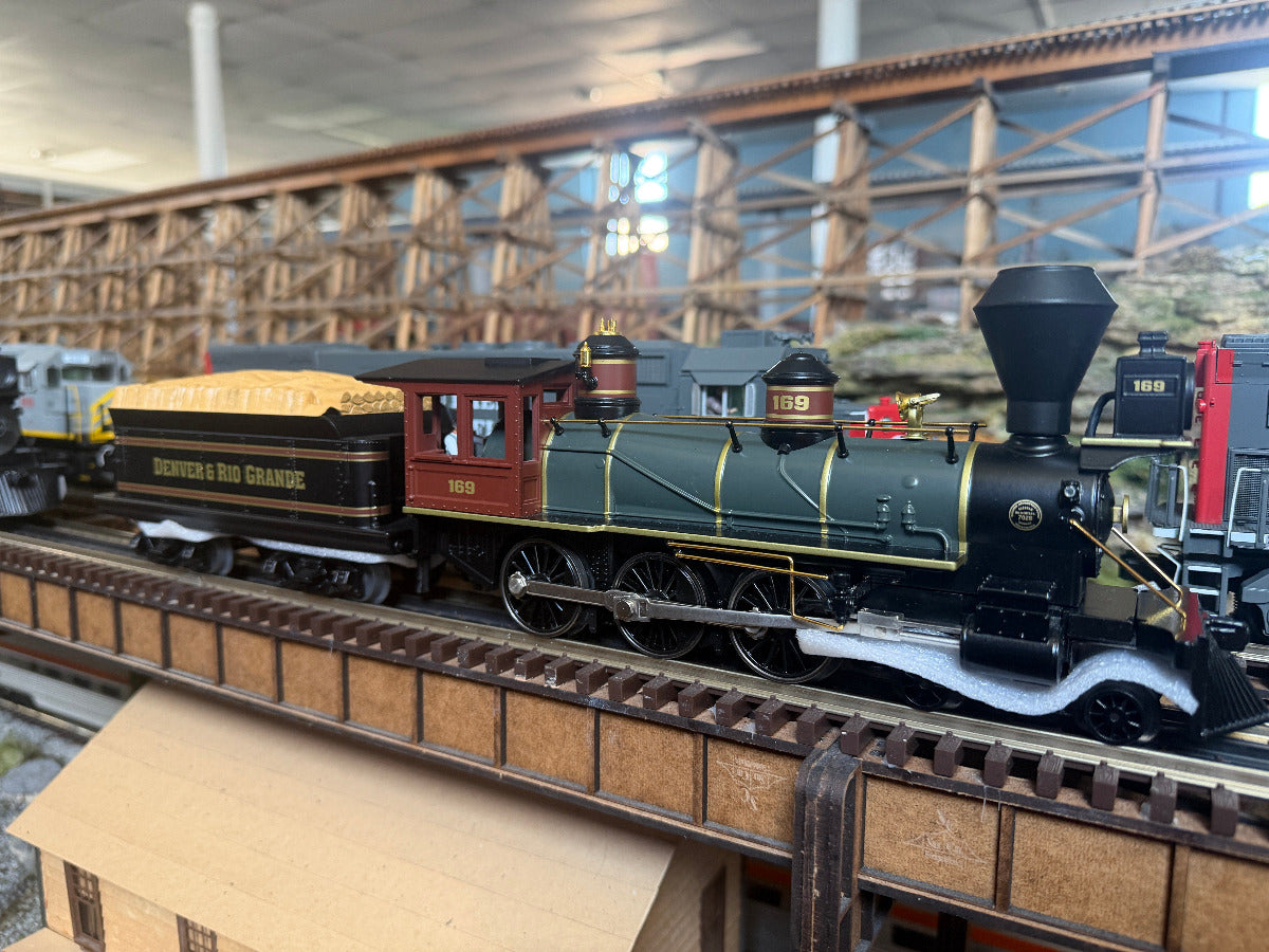 MTH 30-1912-1 - RailKing  - 4-6-0 Ten Wheeler Steam Engine "Denver & Rio Grande" #169 w/ PS3