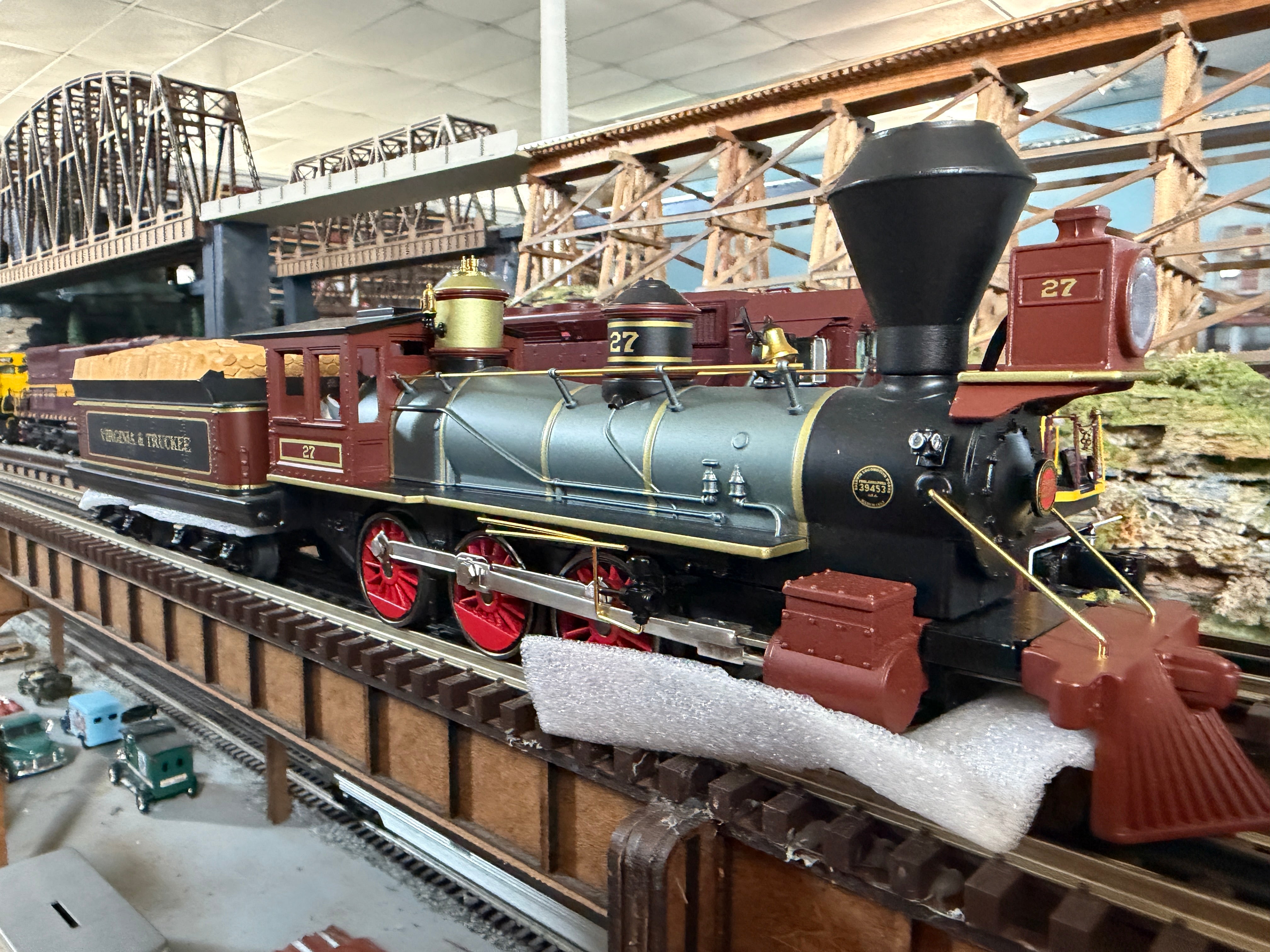 MTH 30-1913-1 - RailKing  - 4-6-0 Ten Wheeler Steam Engine "Virginia & Truckee" #27 w/ PS3