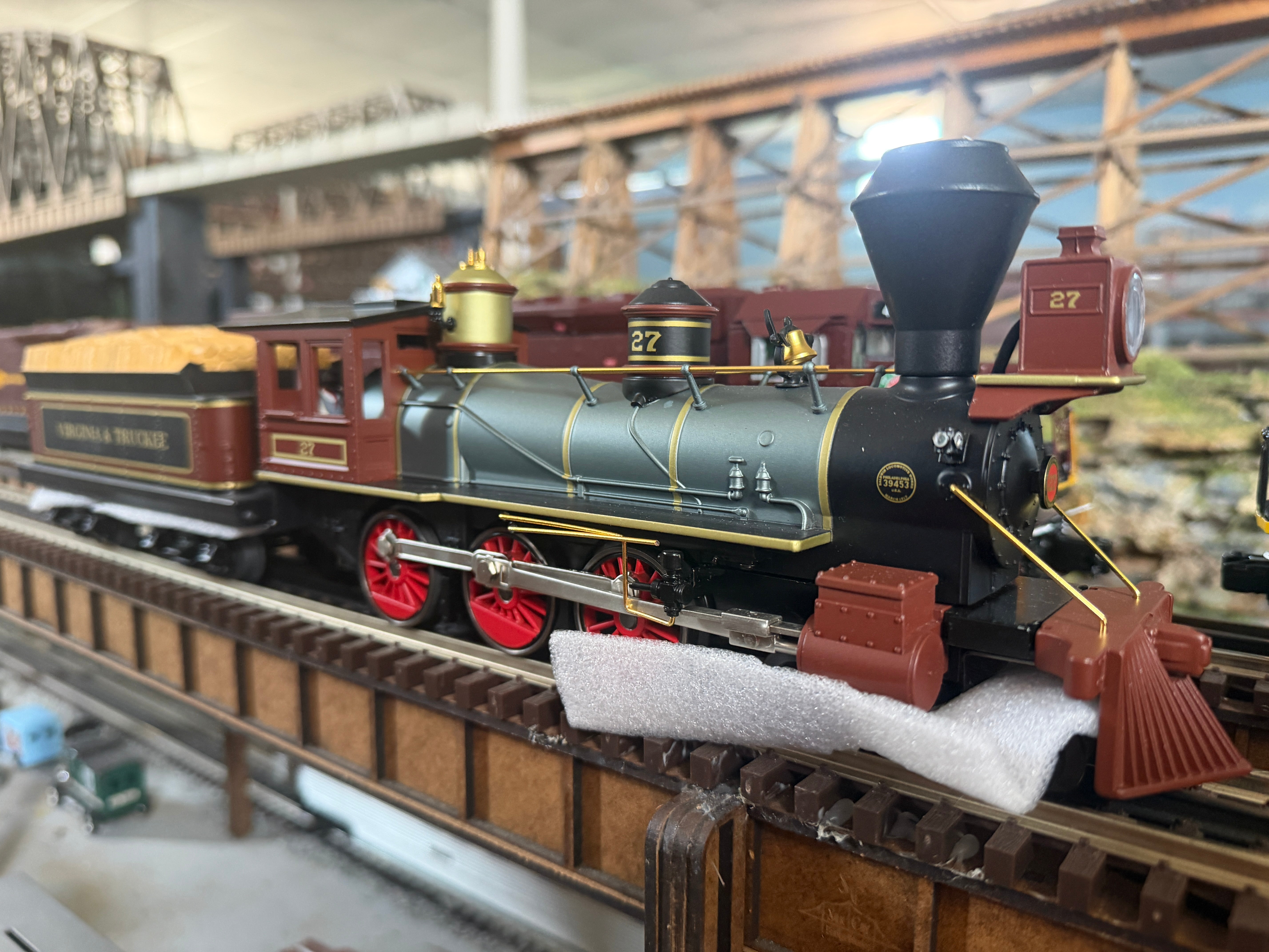 MTH 30-1913-1 - RailKing  - 4-6-0 Ten Wheeler Steam Engine "Virginia & Truckee" #27 w/ PS3