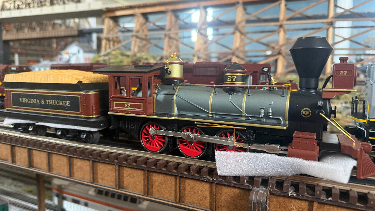 MTH 30-1913-1 - RailKing  - 4-6-0 Ten Wheeler Steam Engine "Virginia & Truckee" #27 w/ PS3