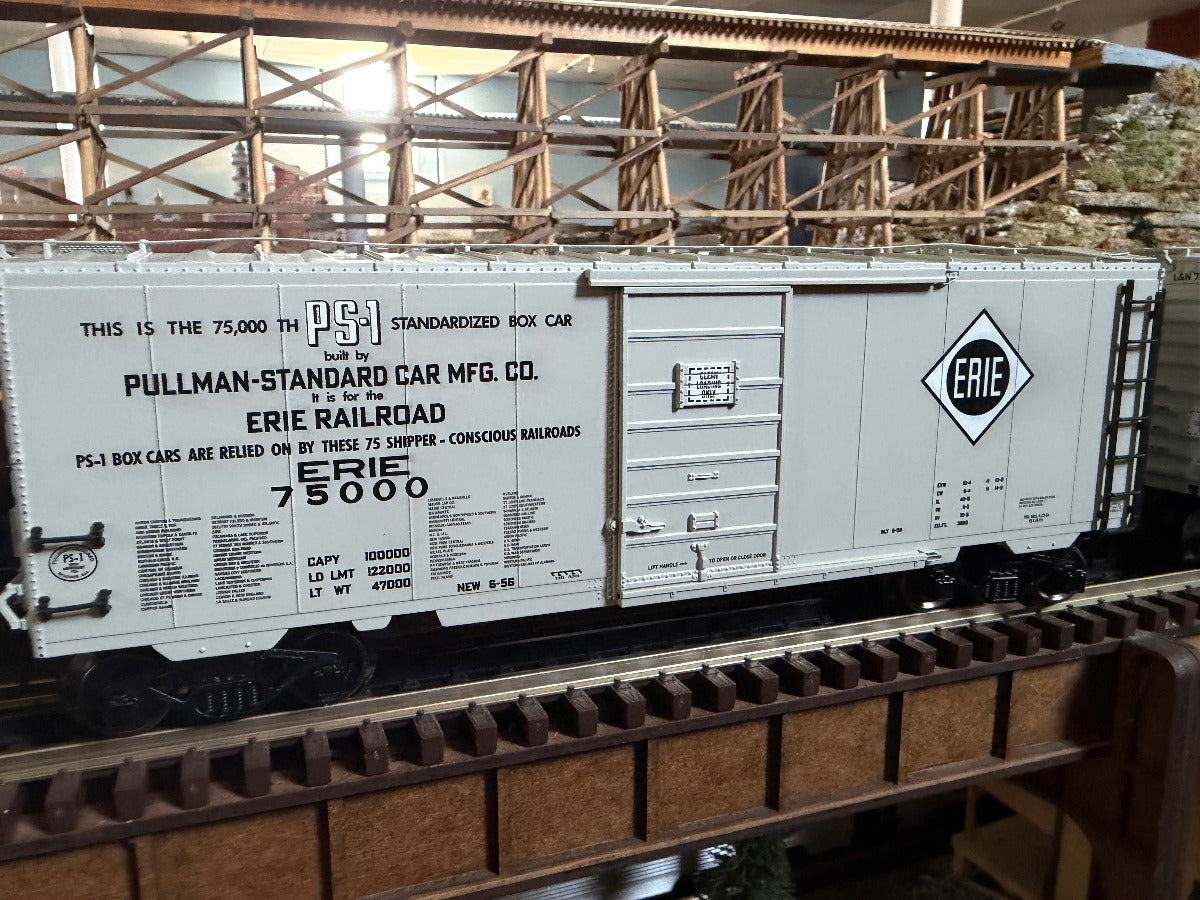 Ready Made Trains RMT-96459 - 40" PS-1 Boxcar "Erie" #75000 - Custom Run for MrMuffin'sTrains