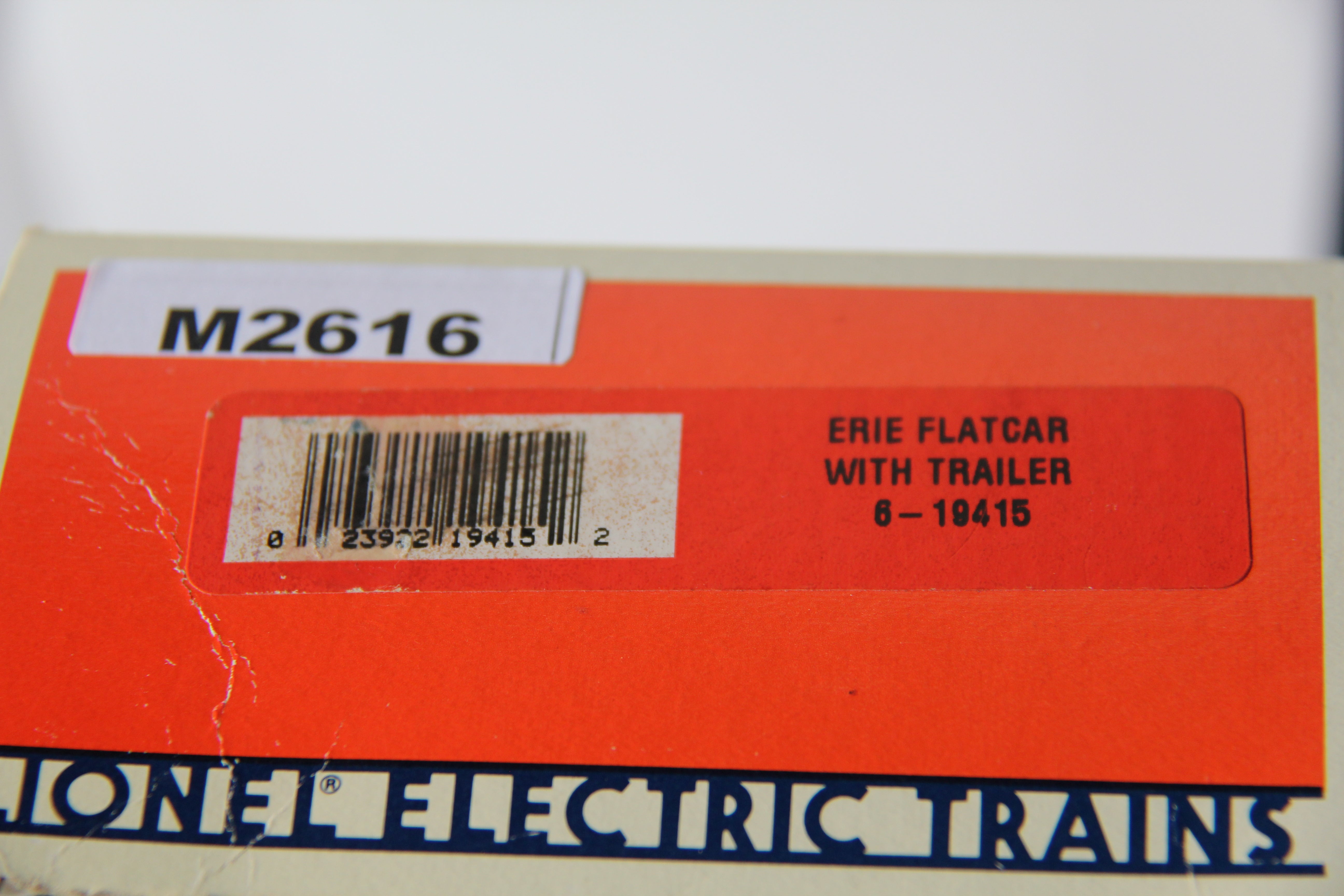 Lionel 6-19415 Erie Flatcar w/ Trailer-Second hand-M2616