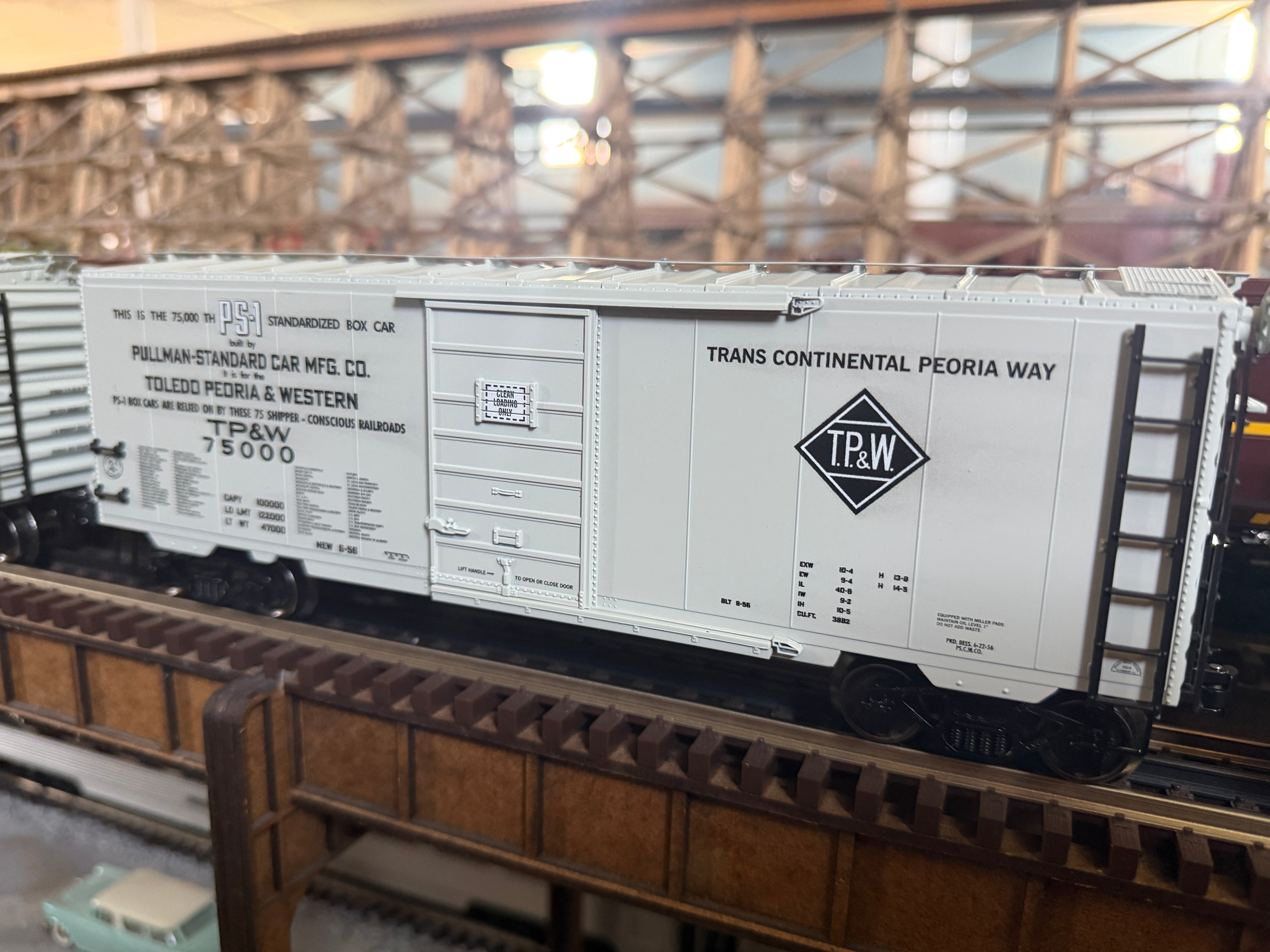 Ready Made Trains RMT-96499-49 - 40' PS-1 Boxcar "Toledo, Peoria & Western" #75000 - Custom Run for MrMuffin'sTrains
