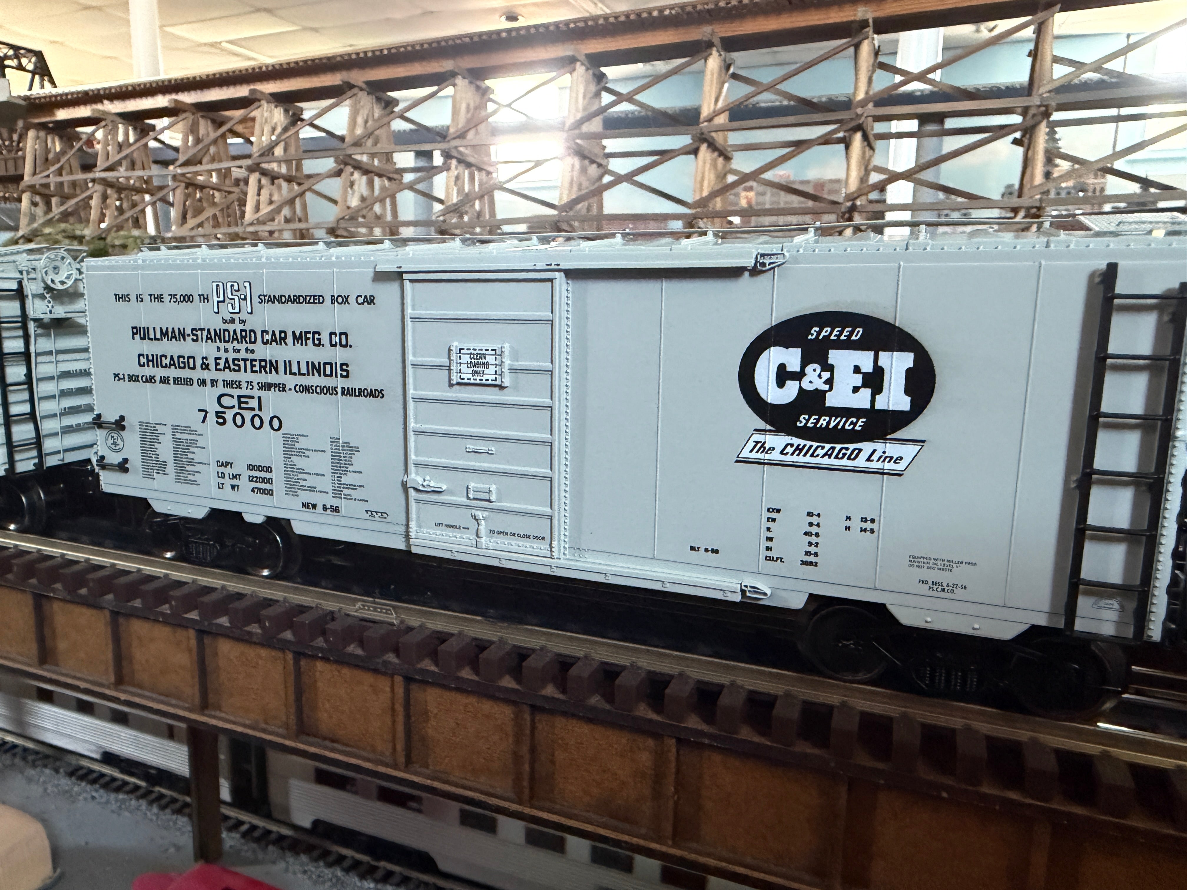 Ready Made Trains RMT-96499-154 - 40' PS-1 Boxcar "Chicago & Eastern Illinois" #75000 - Custom Run for MrMuffin'sTrains
