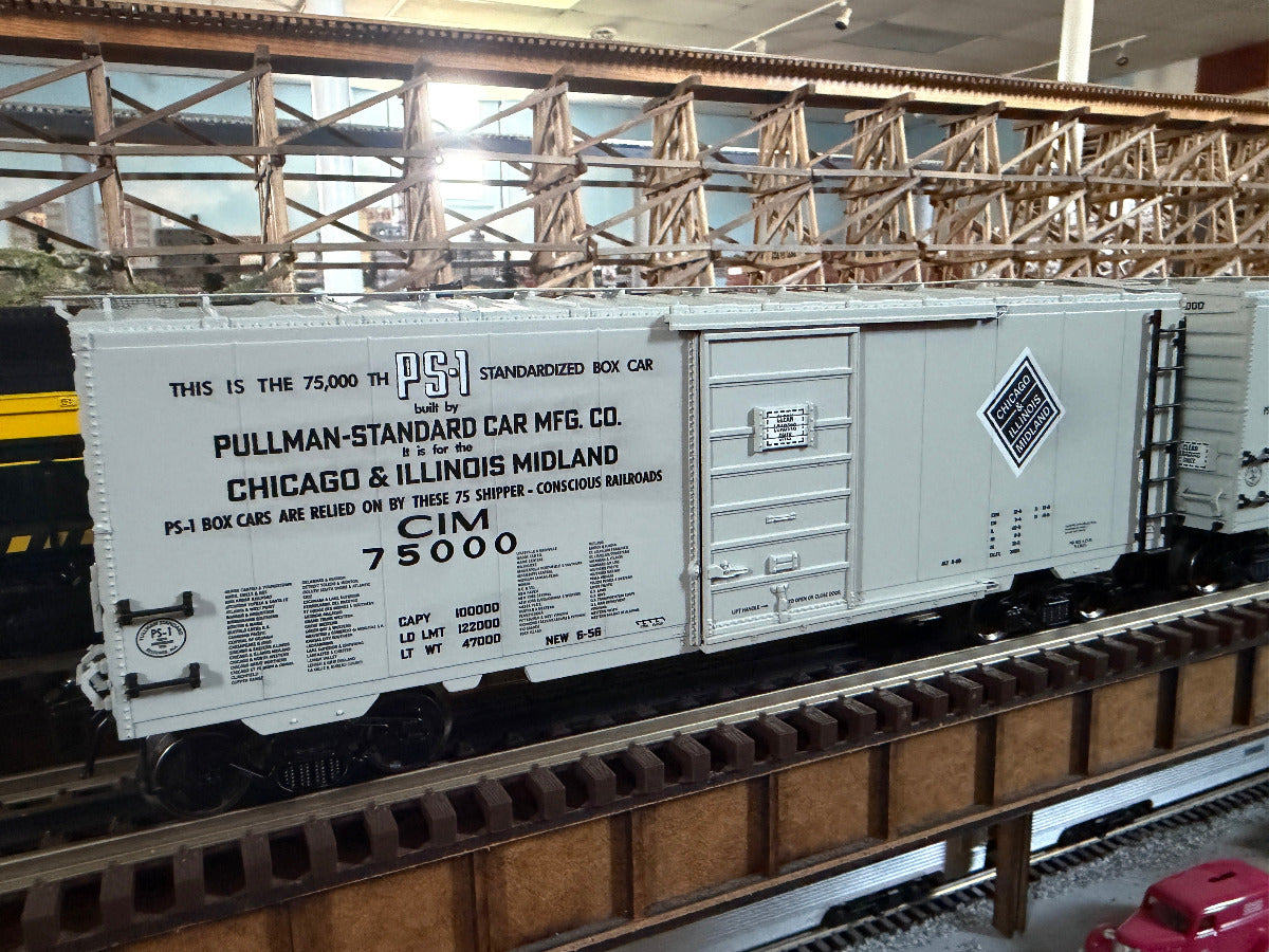 Ready Made Trains RMT-96465-2 - 40' PS-1 Boxcar "Chicago & Illinois Midland" #75000 - Custom Run for MrMuffin'sTrains