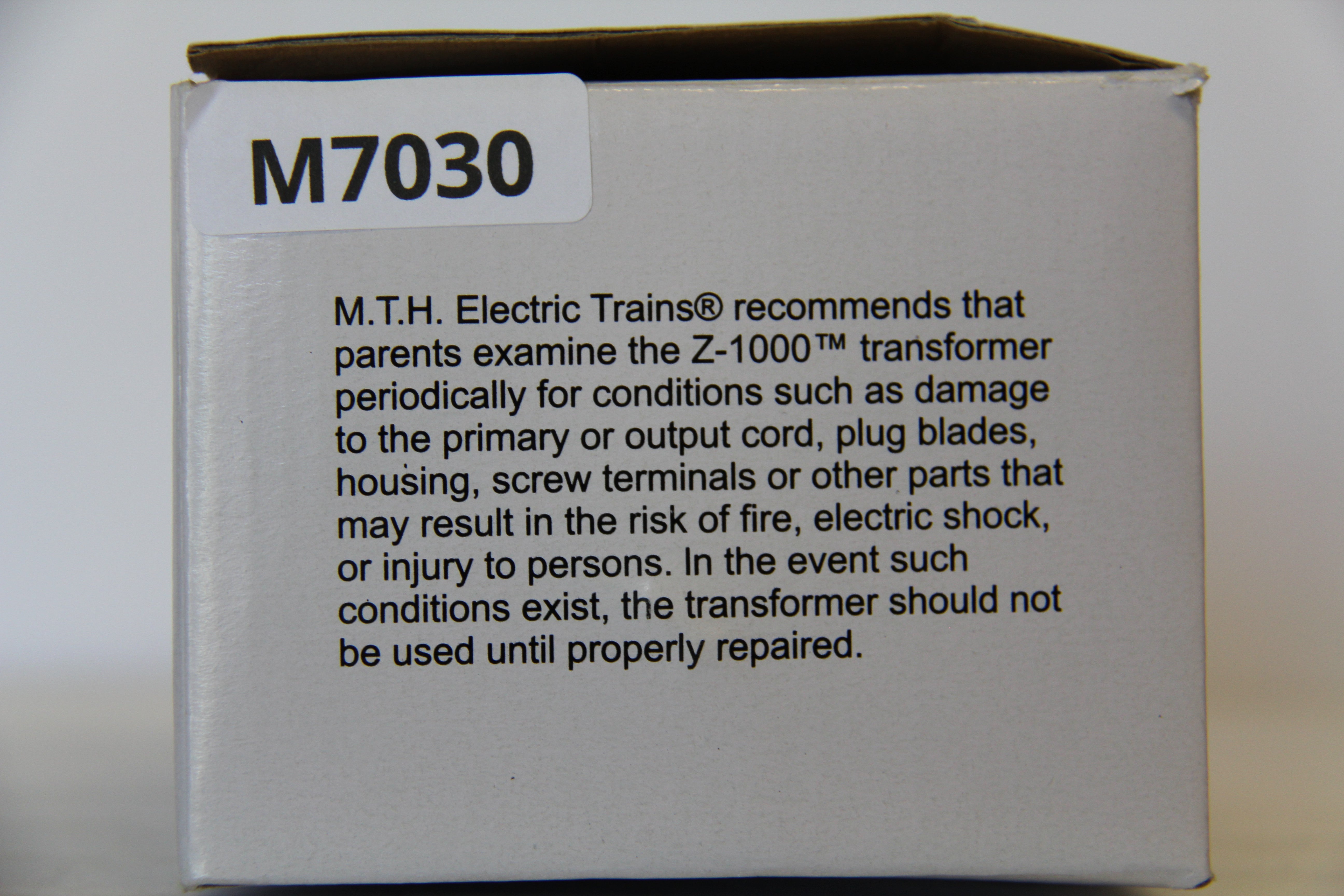 MTH Z-1000 Hobby Transformer Power Unit-Plug only-Second hand-M7030