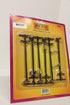 Rail King 30-1088 -6 Piece Telephone Pole Set-Brown-Second hand-M5707