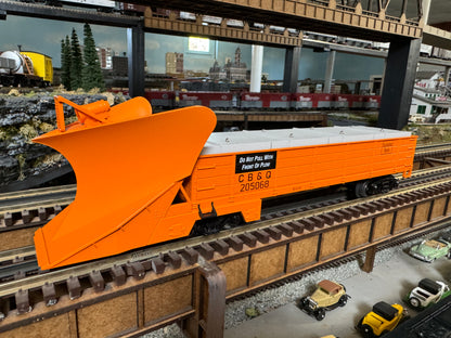 MTH 30-79686 - Heavy Duty Snowplow "Chicago Burlington & Quincy" #205065 - Custom Run for Berwyn’s
