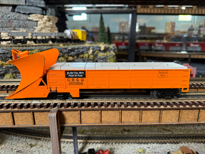 MTH 30-79686 - Heavy Duty Snowplow "Chicago Burlington & Quincy" #205065 - Custom Run for Berwyn’s