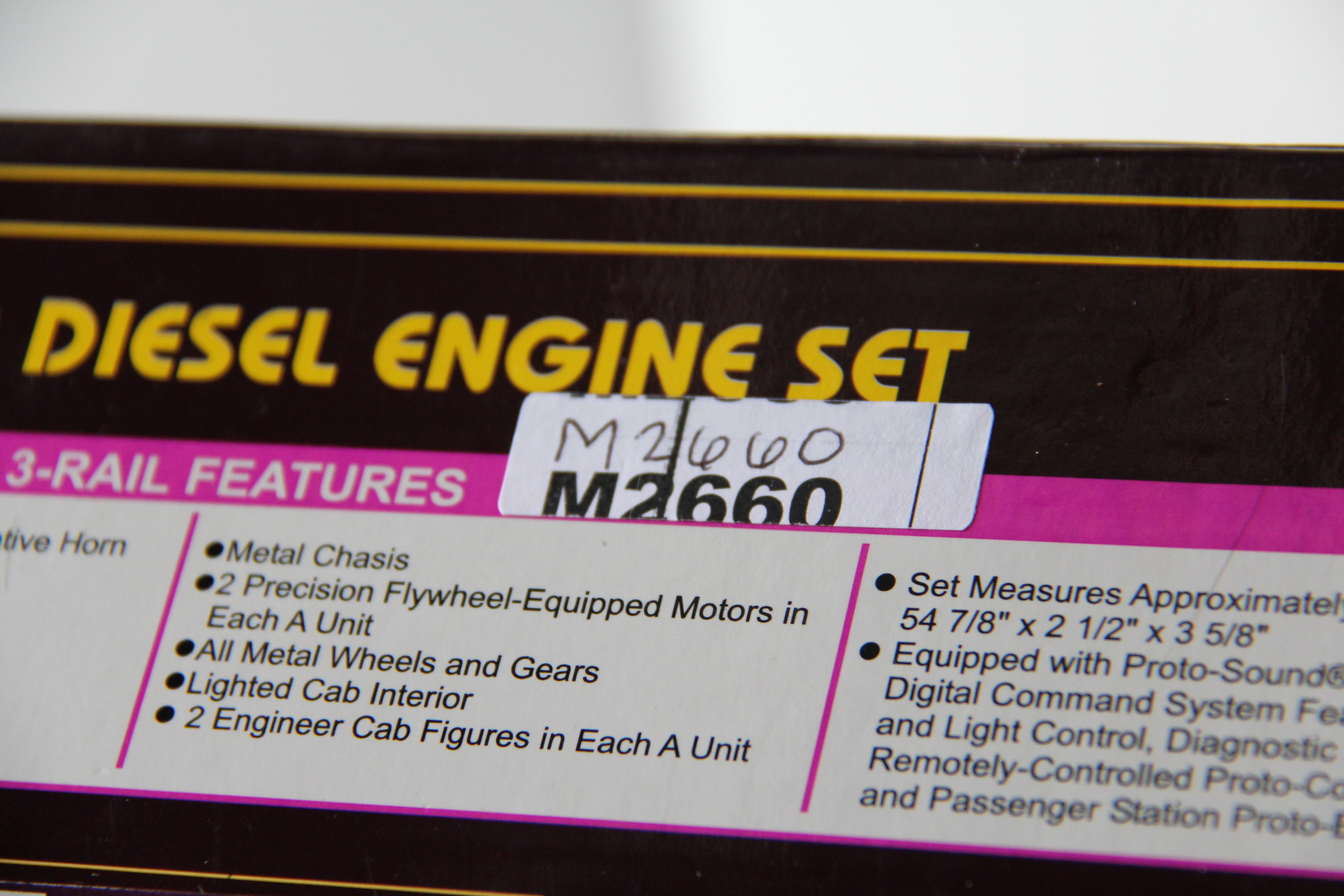 MTH 20-2236-1-Erie E-8 ABA Diesel Engine Set-Second hand-M2660
