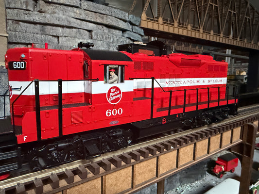 MTH 20-22030-1 - GP-9 Diesel Engine "Minneapolis & St Louis" #605 w/ PS3 - Custom Run for MrMuffin'sTrains