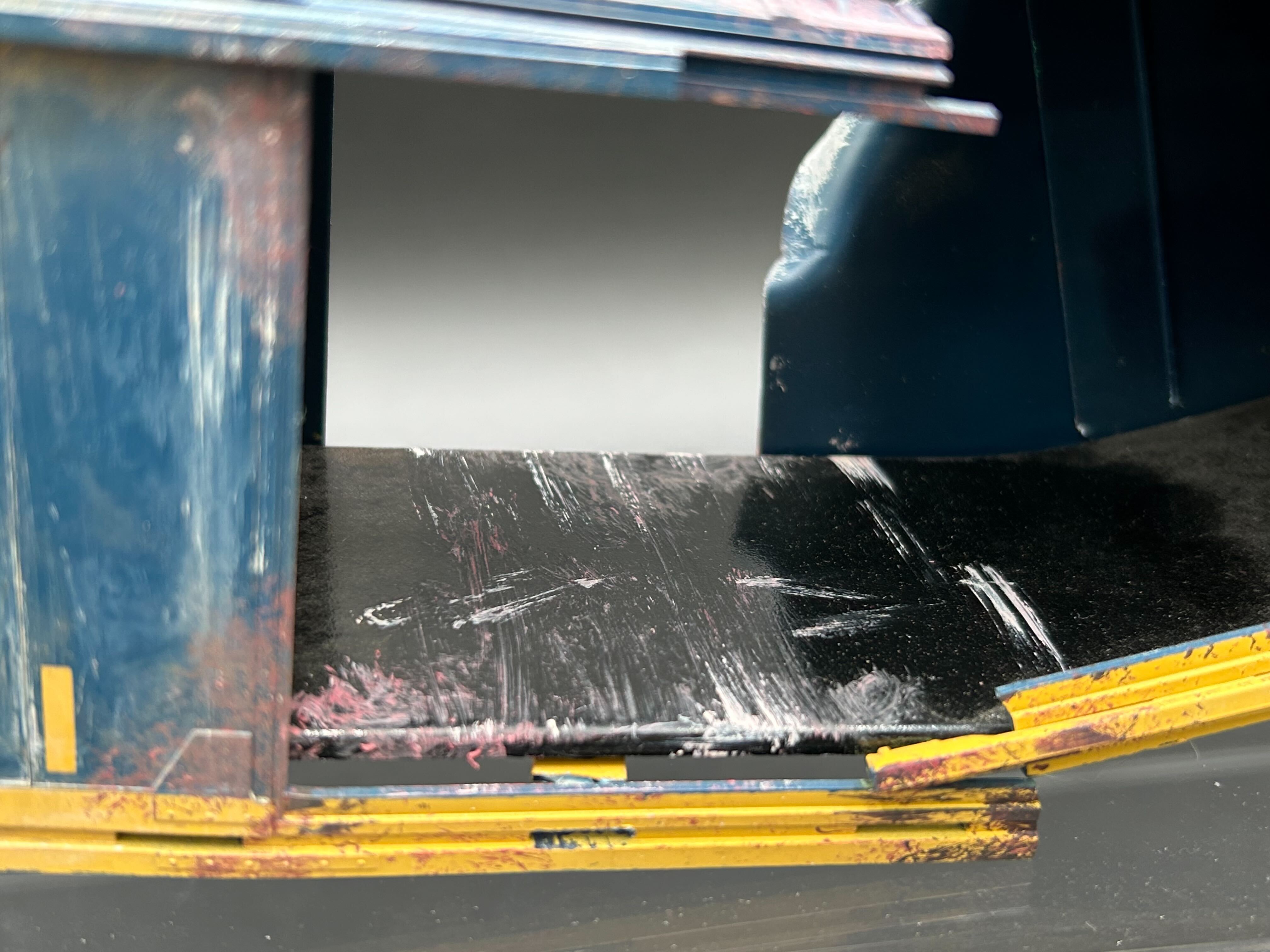 CUSTOM MTH 30-74830 CSX 50' Double Door Plugged Boxcar #361308 Train Wreck Weathered Box Car with Graffiti-Second hand-M7448 - MrMuffin'sTrains