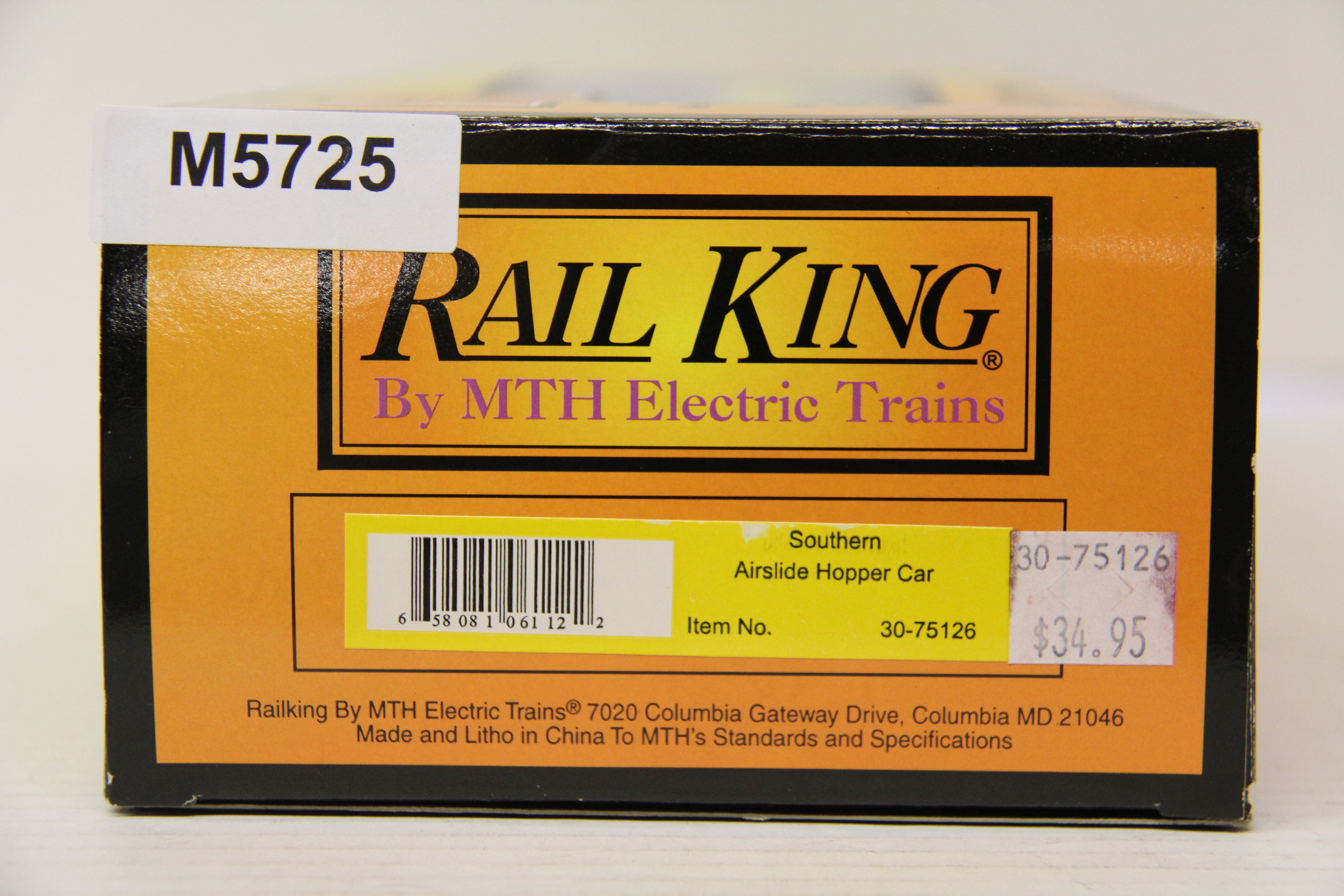 Rail King 30-75126 Southern Airslide Hopper Car-Second hand-M5725