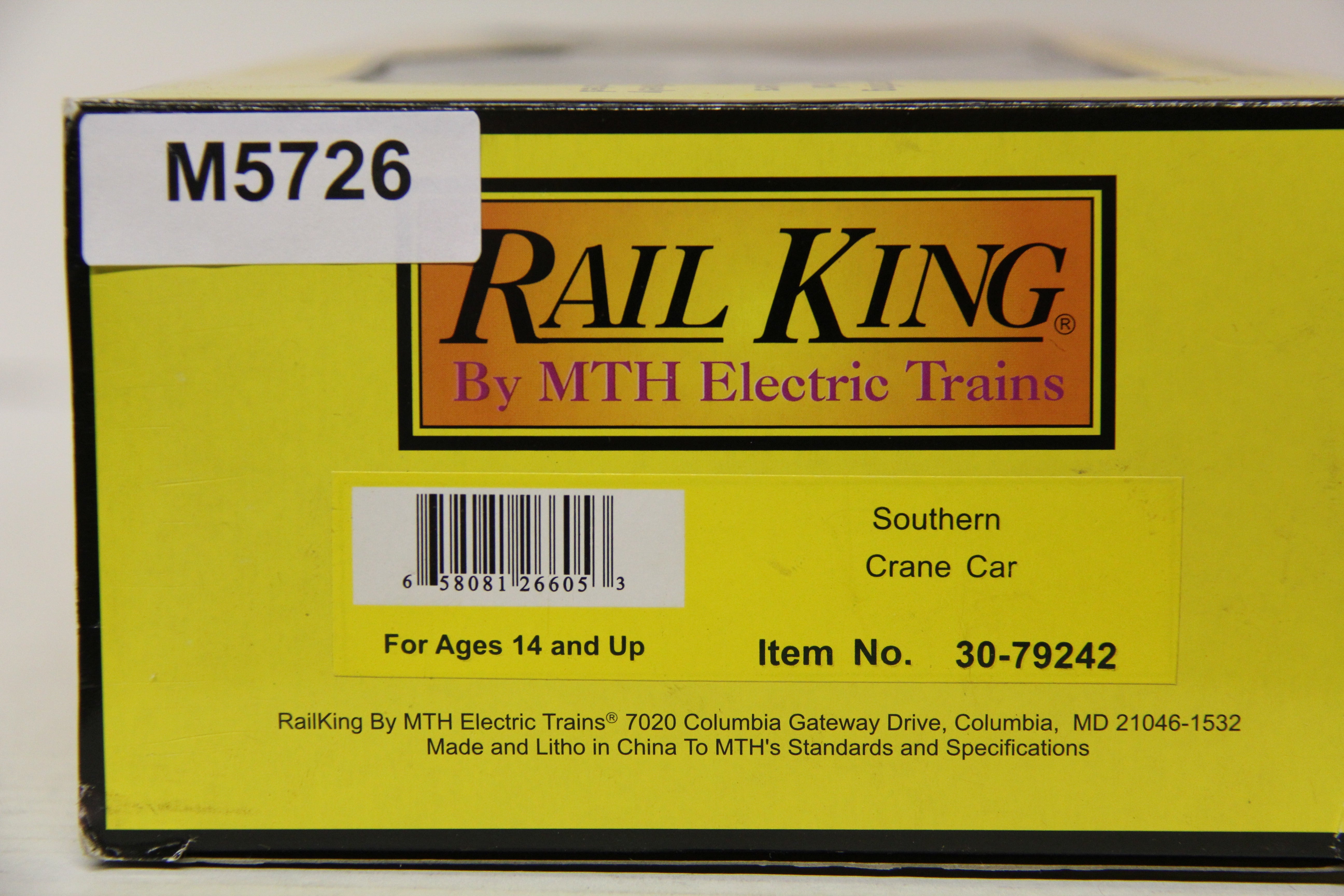 Rail King 30-79242 Southern Crane Car-Second hand-M5726