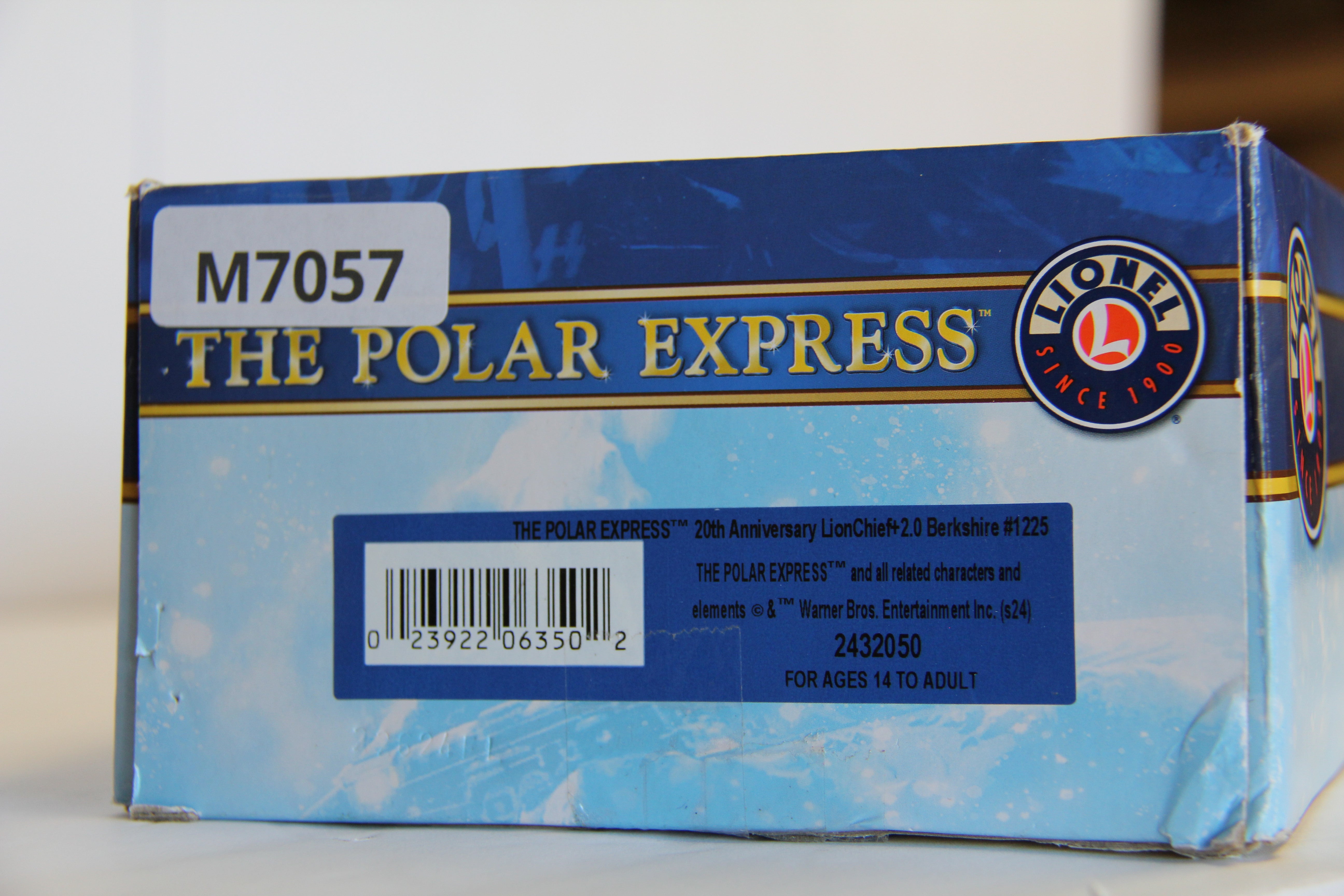 Lionel 2432050 The Polar Express 20th Anniversary LionChief+ 2.0 Berkshire #1225-Second hand-M7057