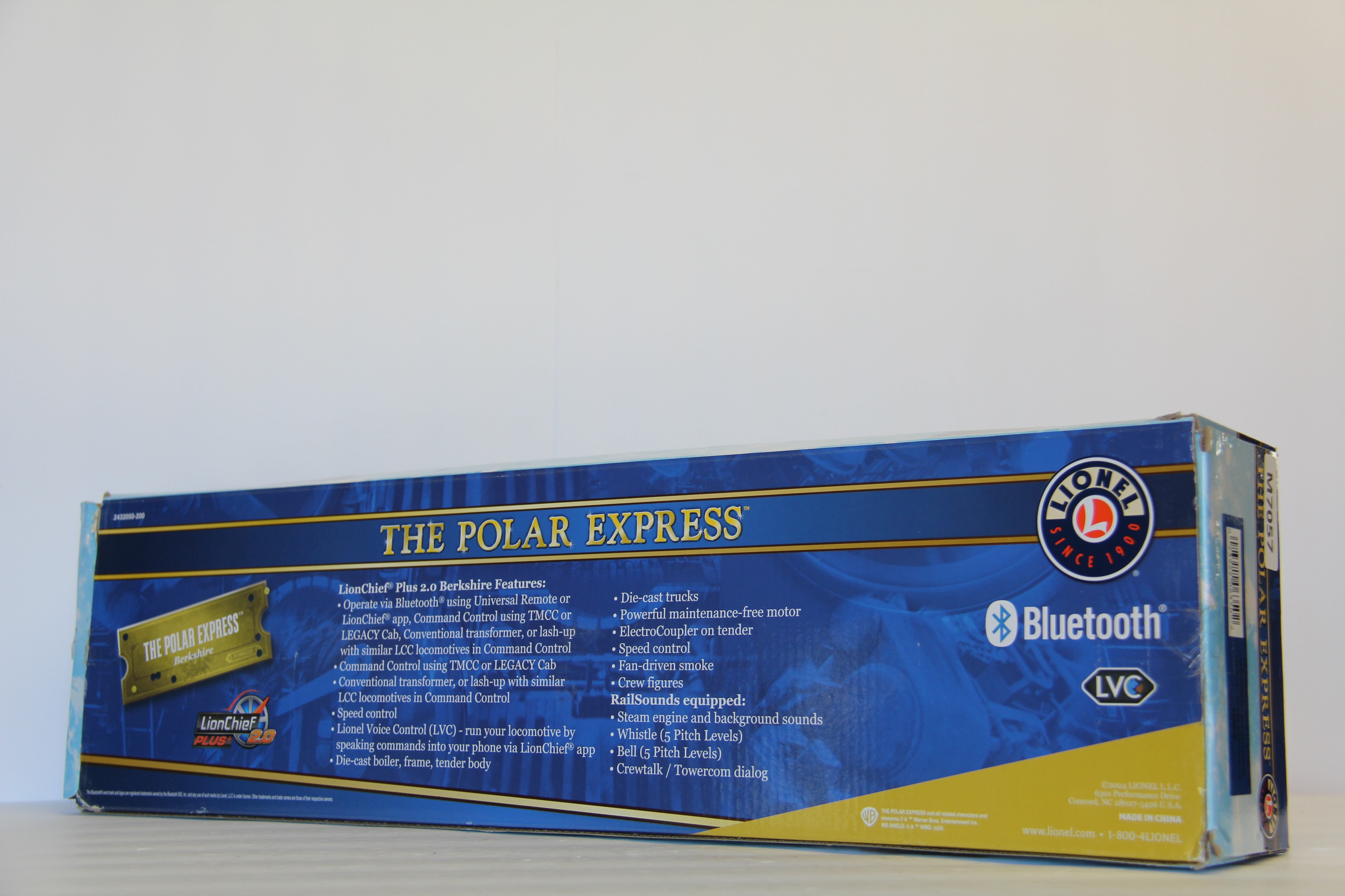 Lionel 2432050 The Polar Express 20th Anniversary LionChief+ 2.0 Berkshire #1225-Second hand-M7057