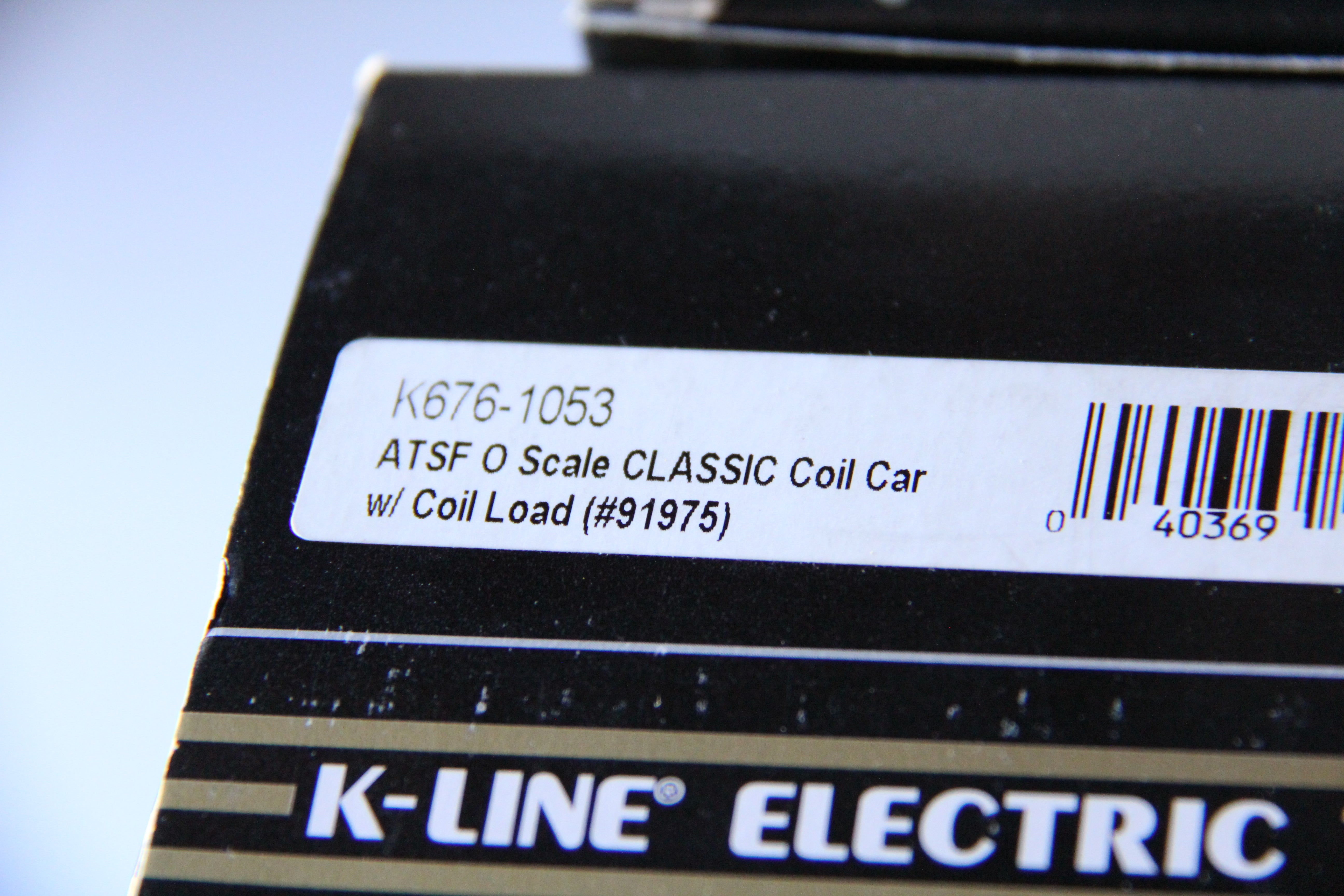 K-Line K676-1051 ATSF CLASSIC Coil Car with Coal Load-3 Car Set-Second hand-M2676
