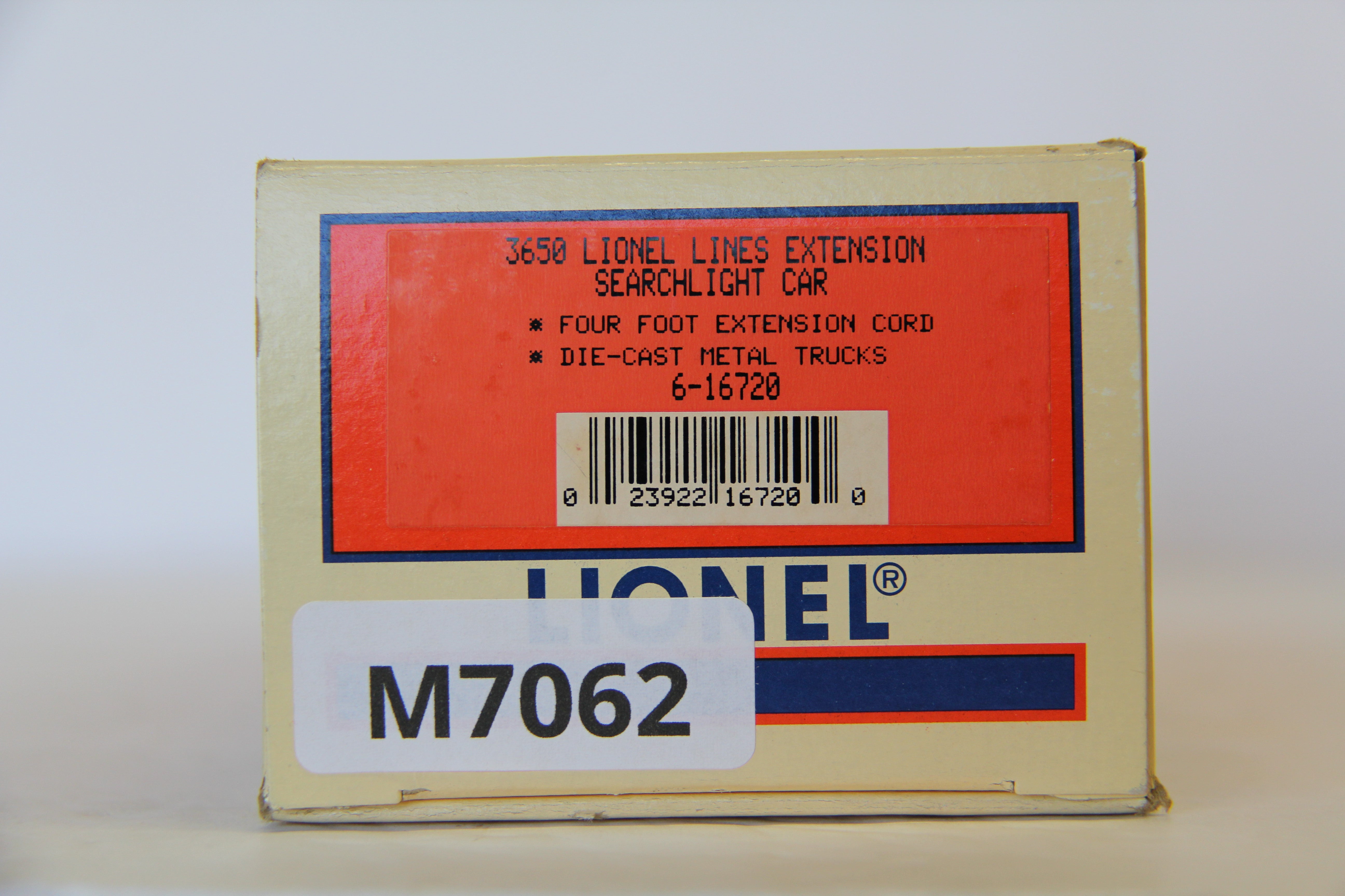 Lionel 6-16720 -3659 Lionel Lines Extension Searchlight Car-Second hand-M7062