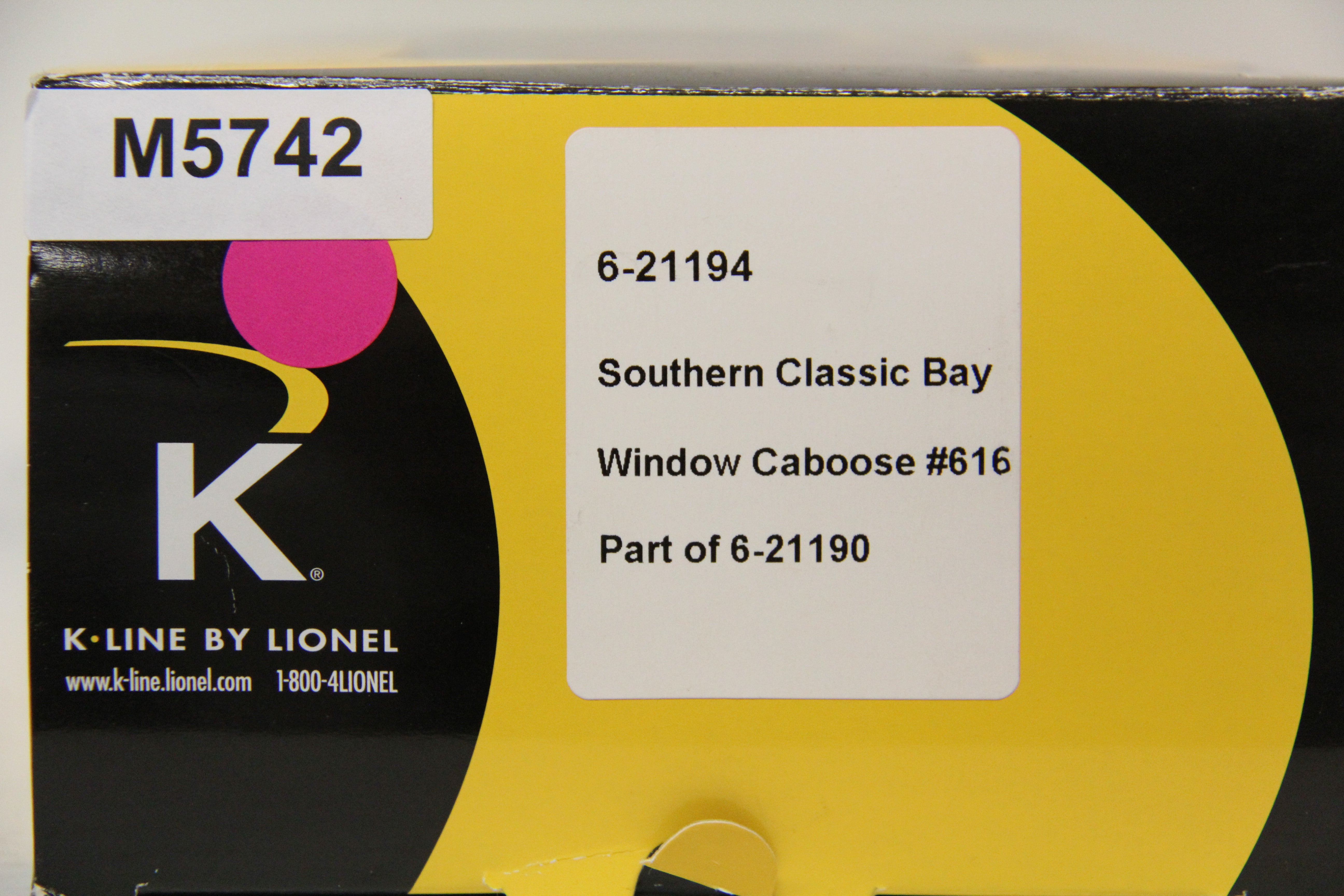 K-Line 6-21194 Southern Classic Bay Window Caboose #616-Second hand-M5742