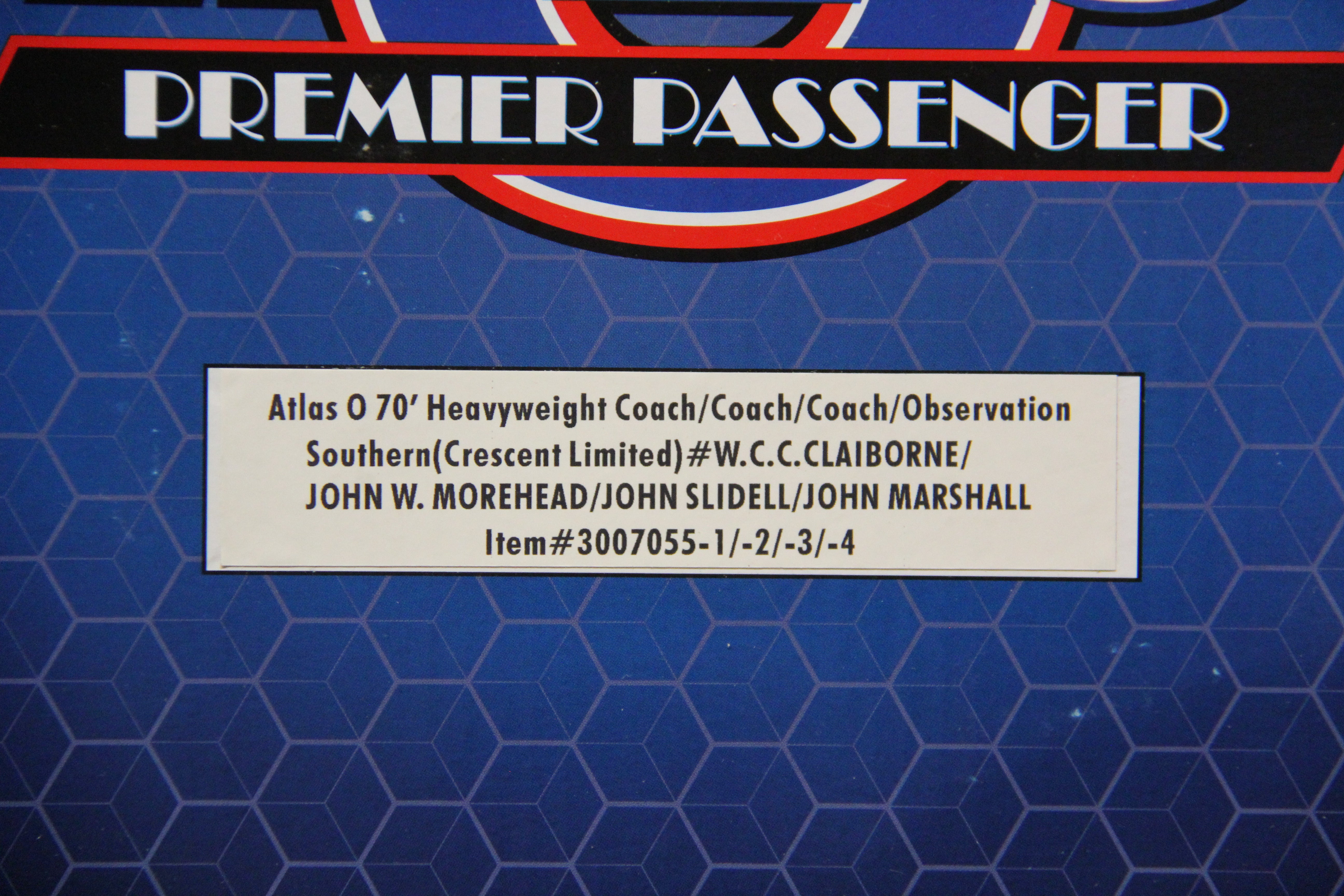 Atlas #3007055-1, -2, -3, -4  70' Southern (Crescent Limited) Heavyweight 4 Car Passenger Set-Second hand-M5744