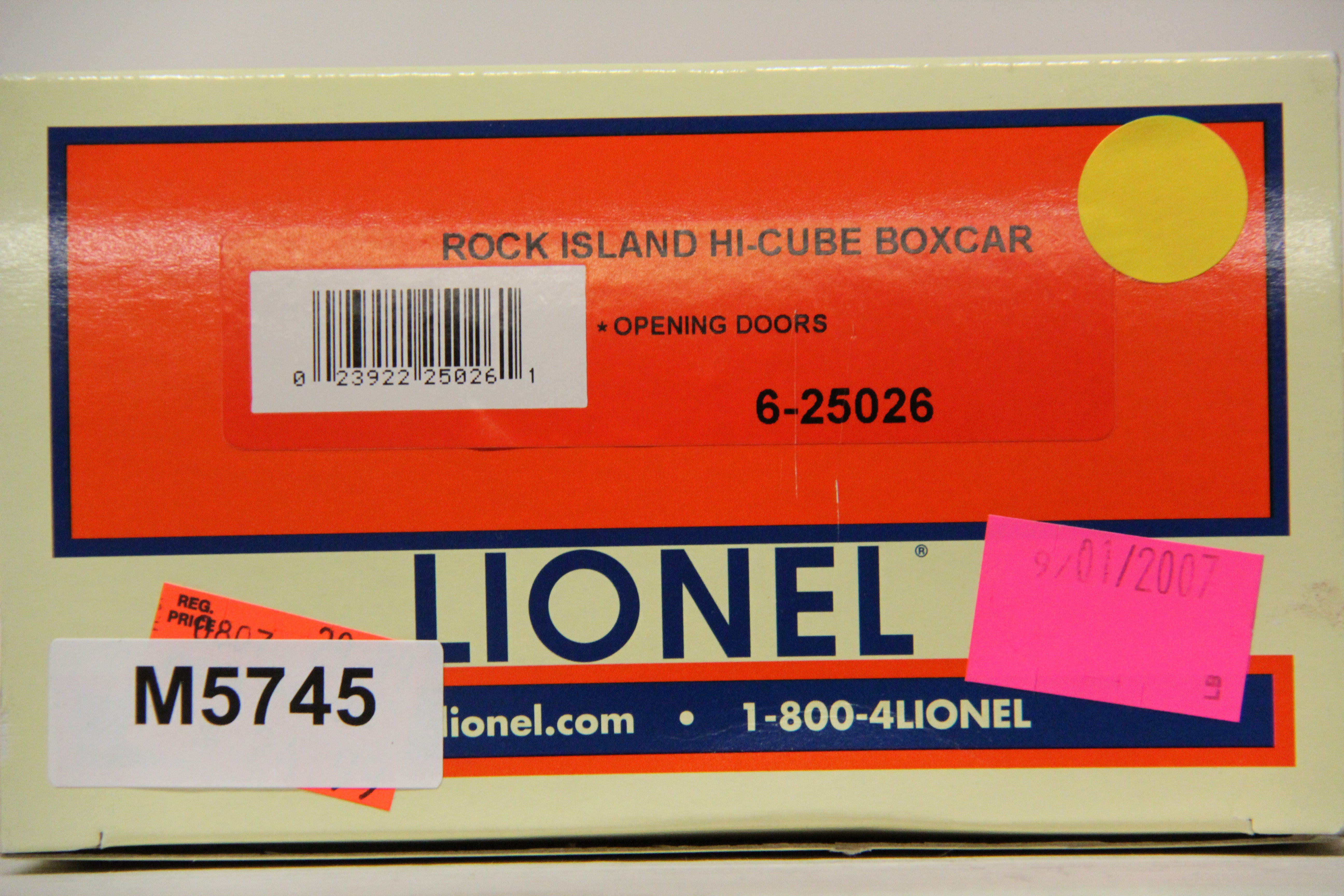 Lionel 6-25026 Rock Island Hi-Cube Boxcar-Second hand-M5745