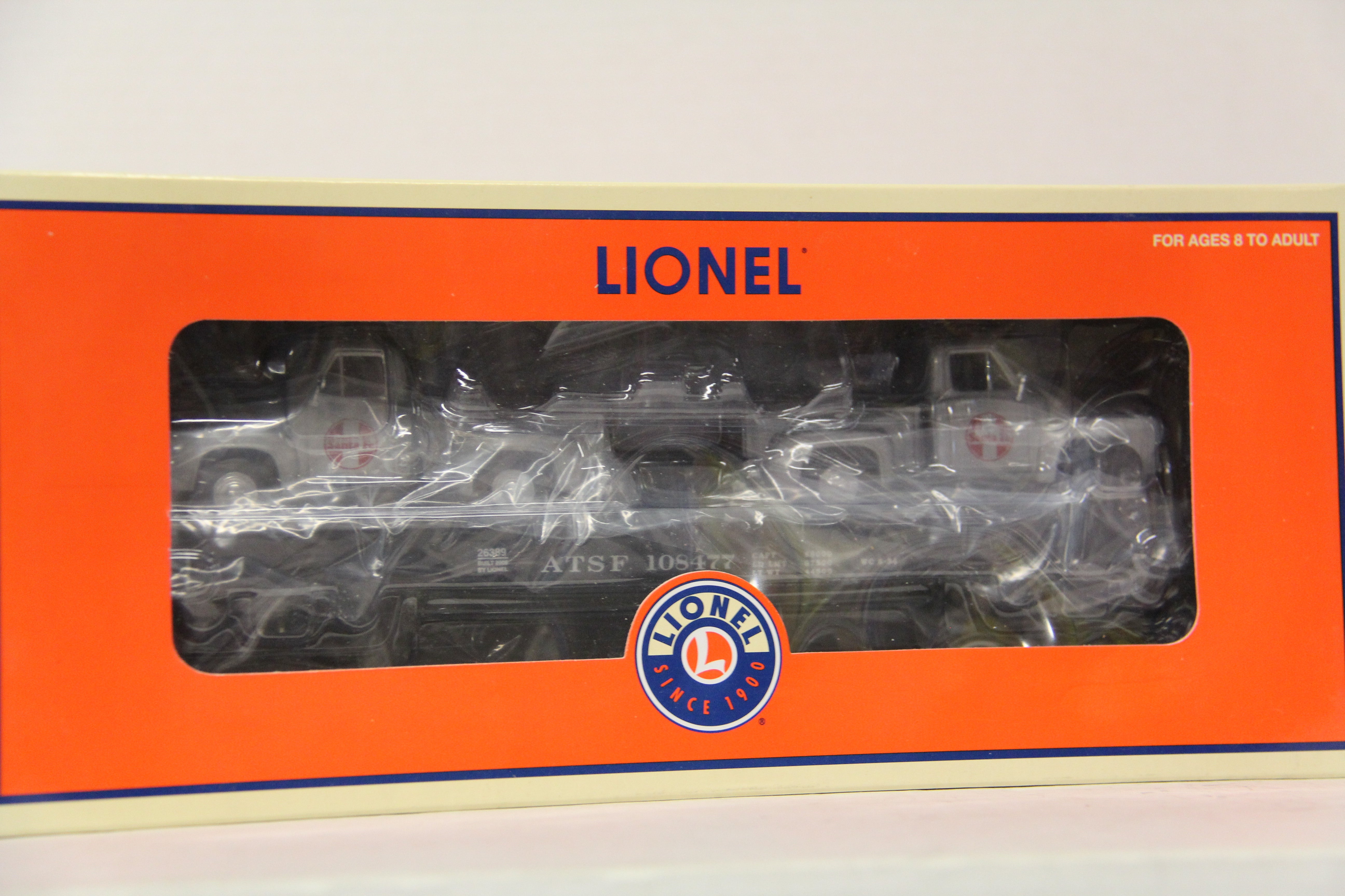 Lionel 6-26389 Santa Fe Flatcar w/ Pick-ups-Second hand-M5747