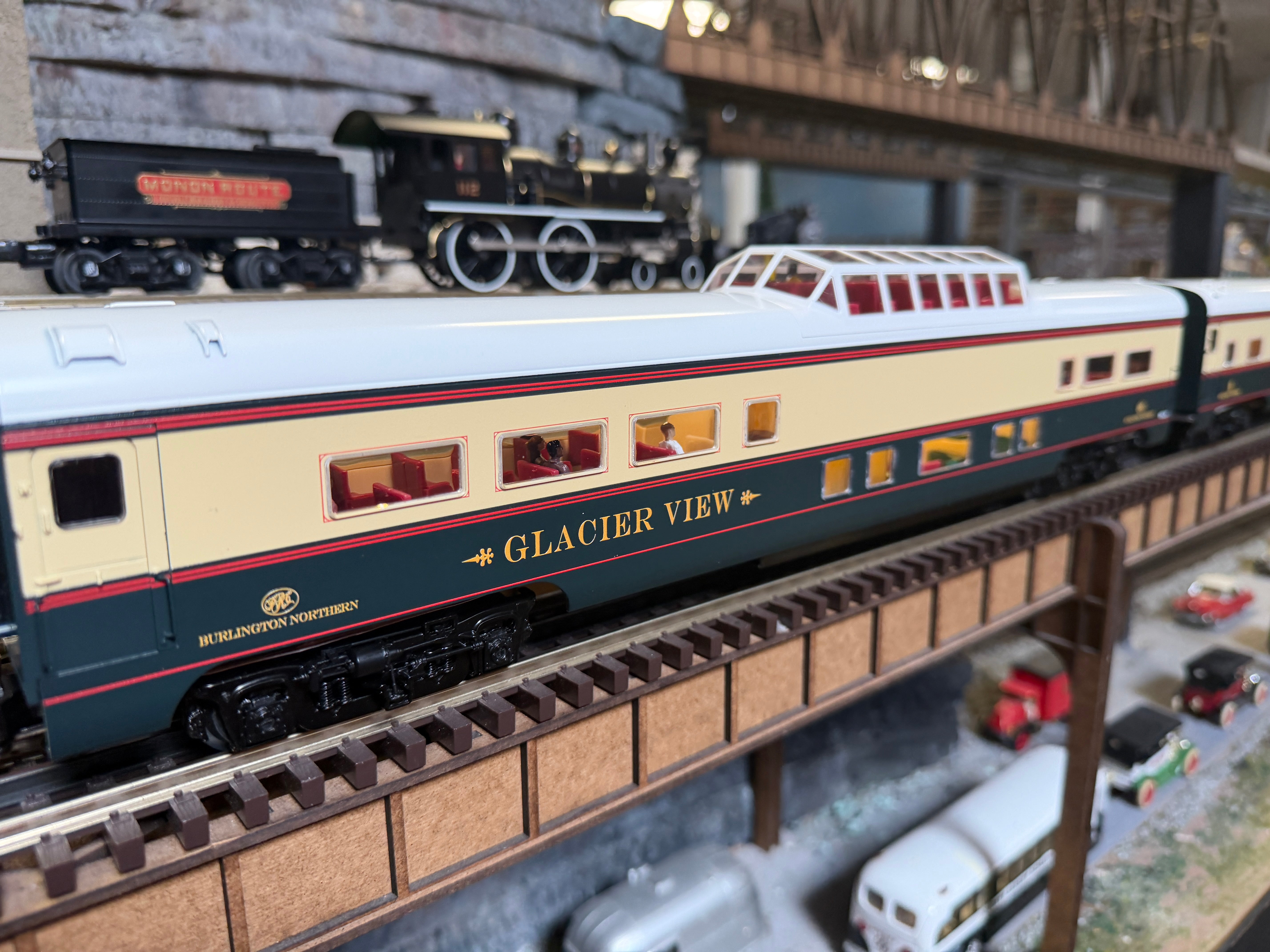 Lionel 2627270 - 18" Aluminum Passenger Car "Burlington Northern" (2-Car)