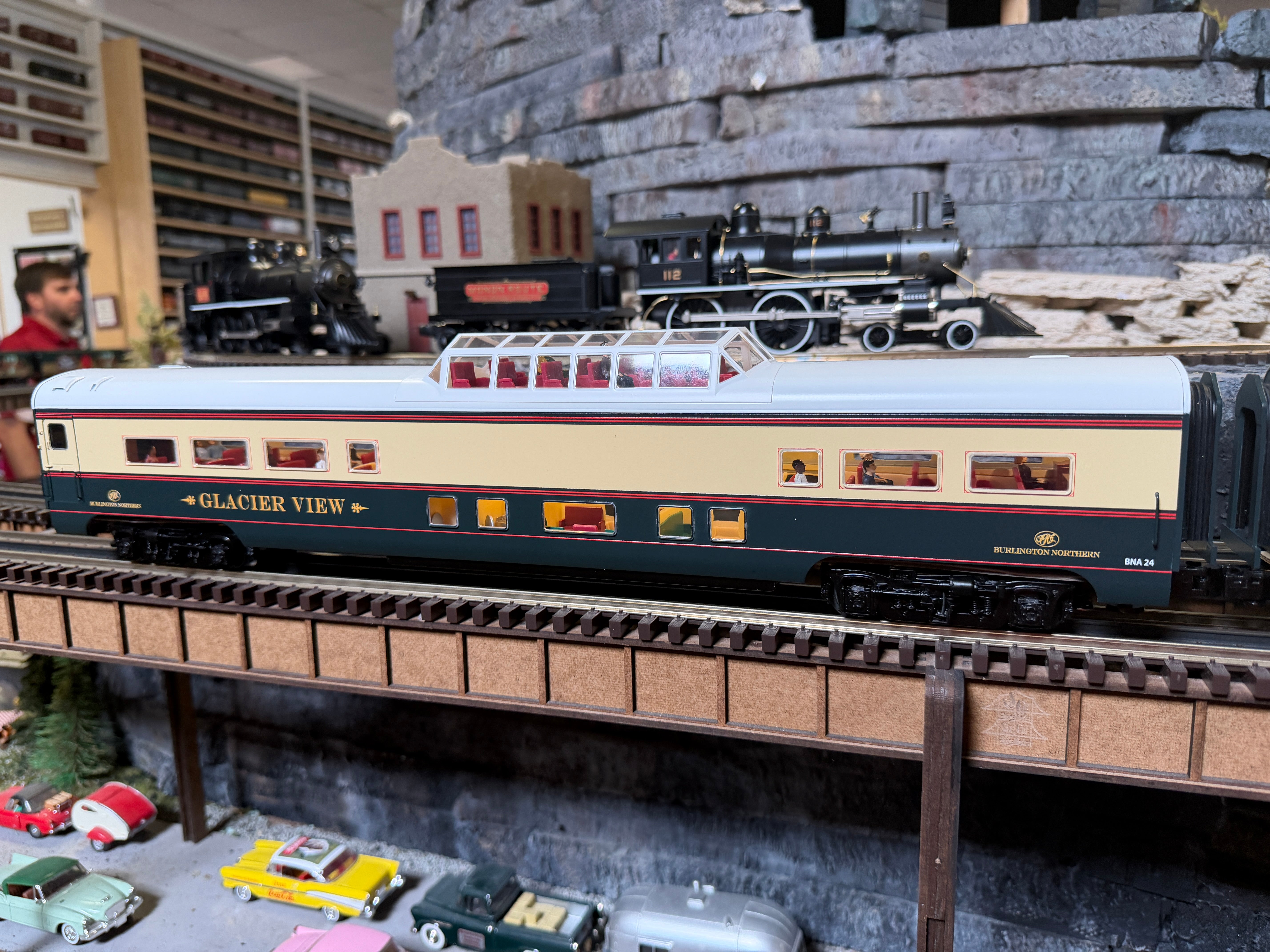 Lionel 2627270 - 18" Aluminum Passenger Car "Burlington Northern" (2-Car)