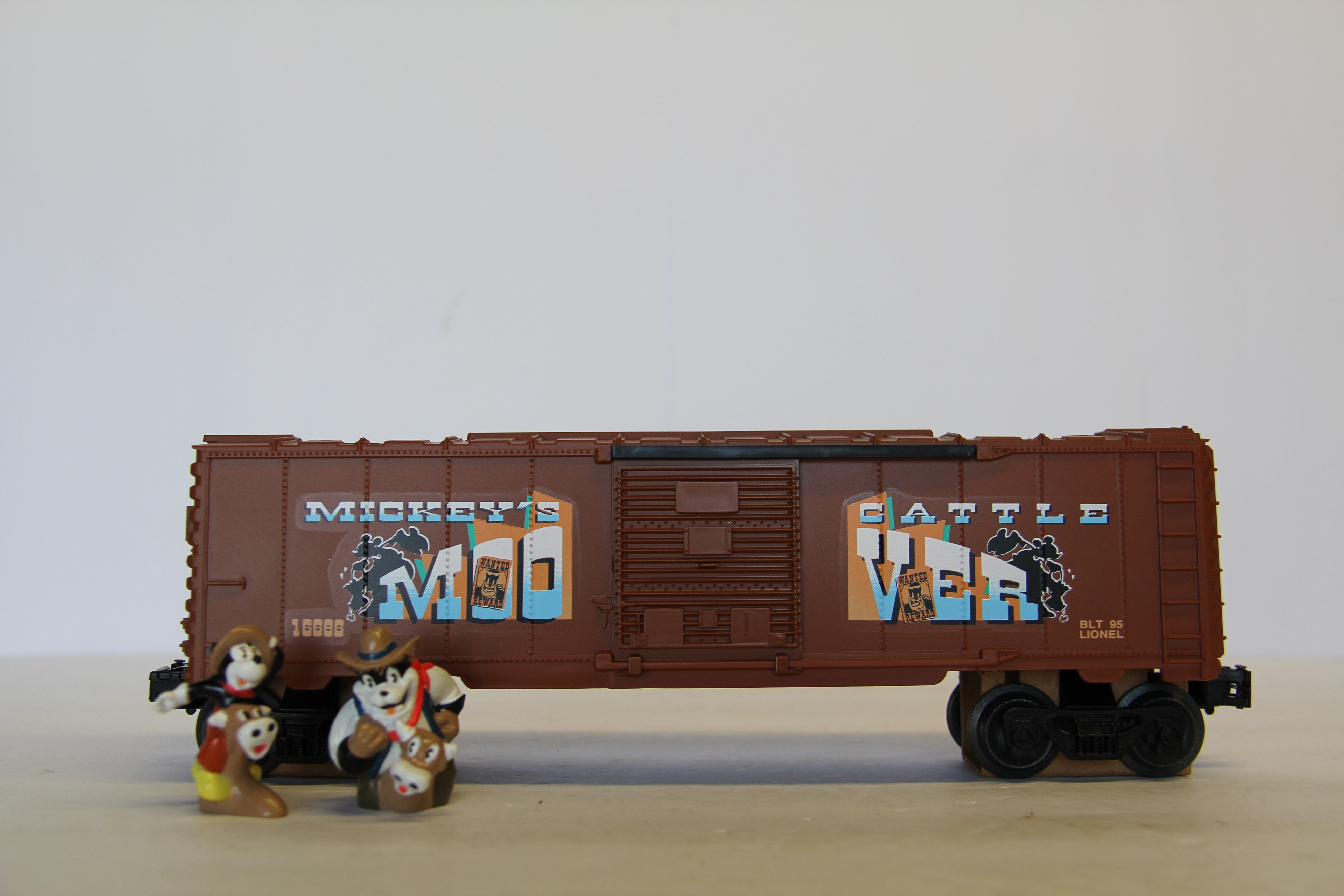 Lionel 6-16686 Mickey Mouse & Bad Pete Animated Boxcar-Second hand-M7066