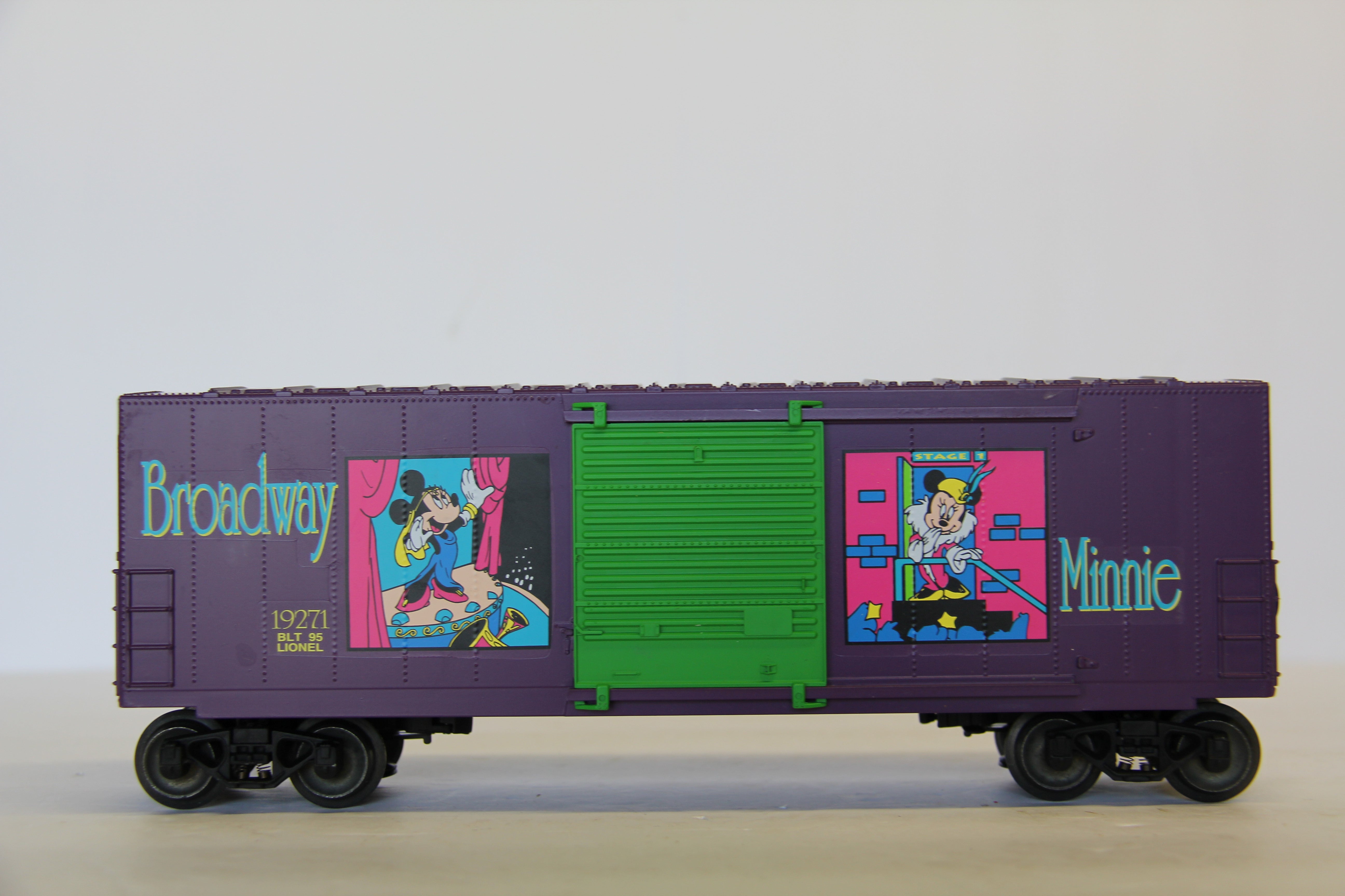Lionel 6-19271 Disney Minnie Mouse & "Broadway Minnie" Hi-Cube Boxcar-Second hand-M7067