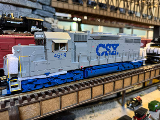 MTH 20-21759-1 - SD-35 Diesel Engine "CSX" #4525 w/ PS3 (Hi-Rail Wheels) - MrMuffin'sTrains