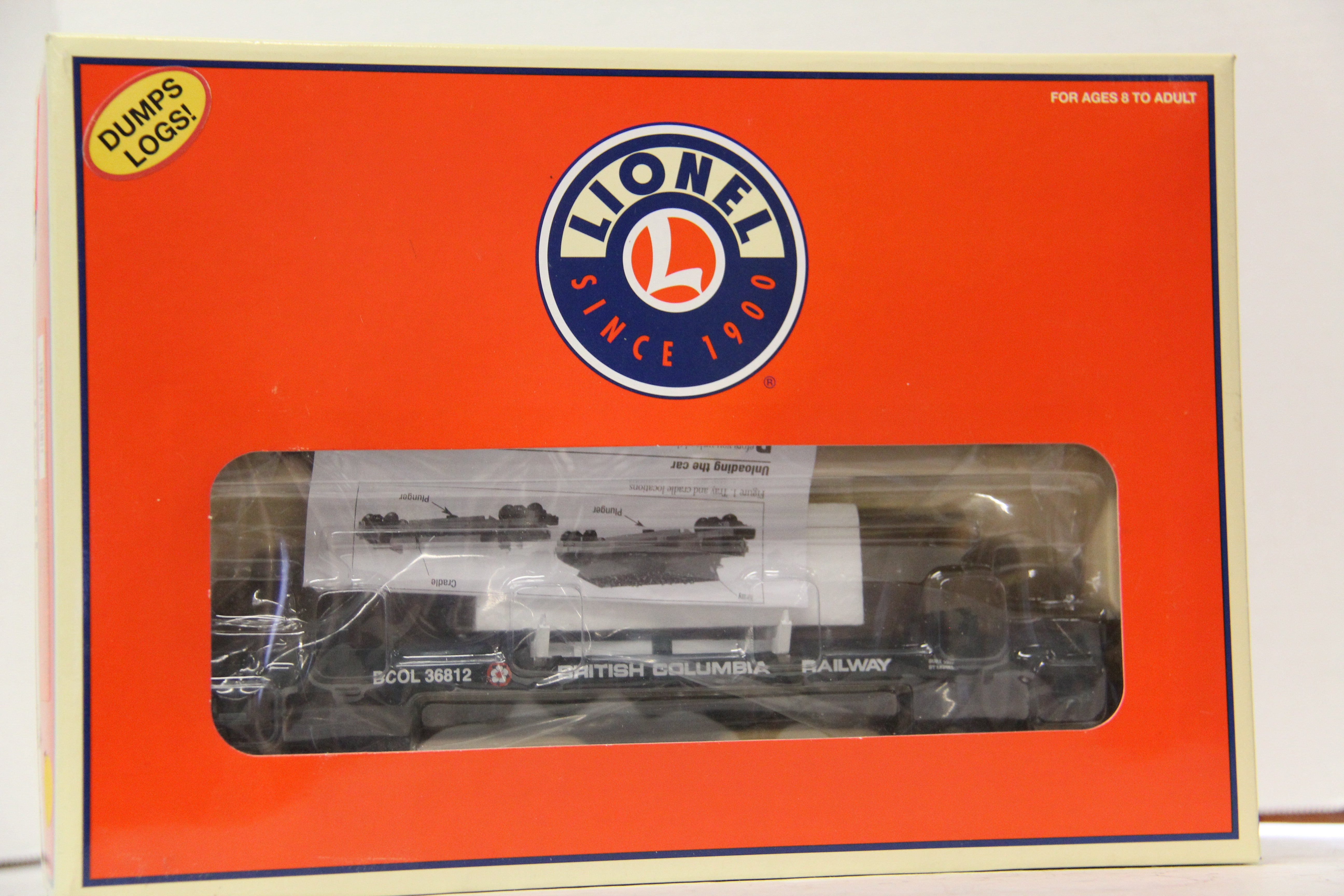 Lionel 6-36812 British Columbia Log Dump Car-Second hand-M5756